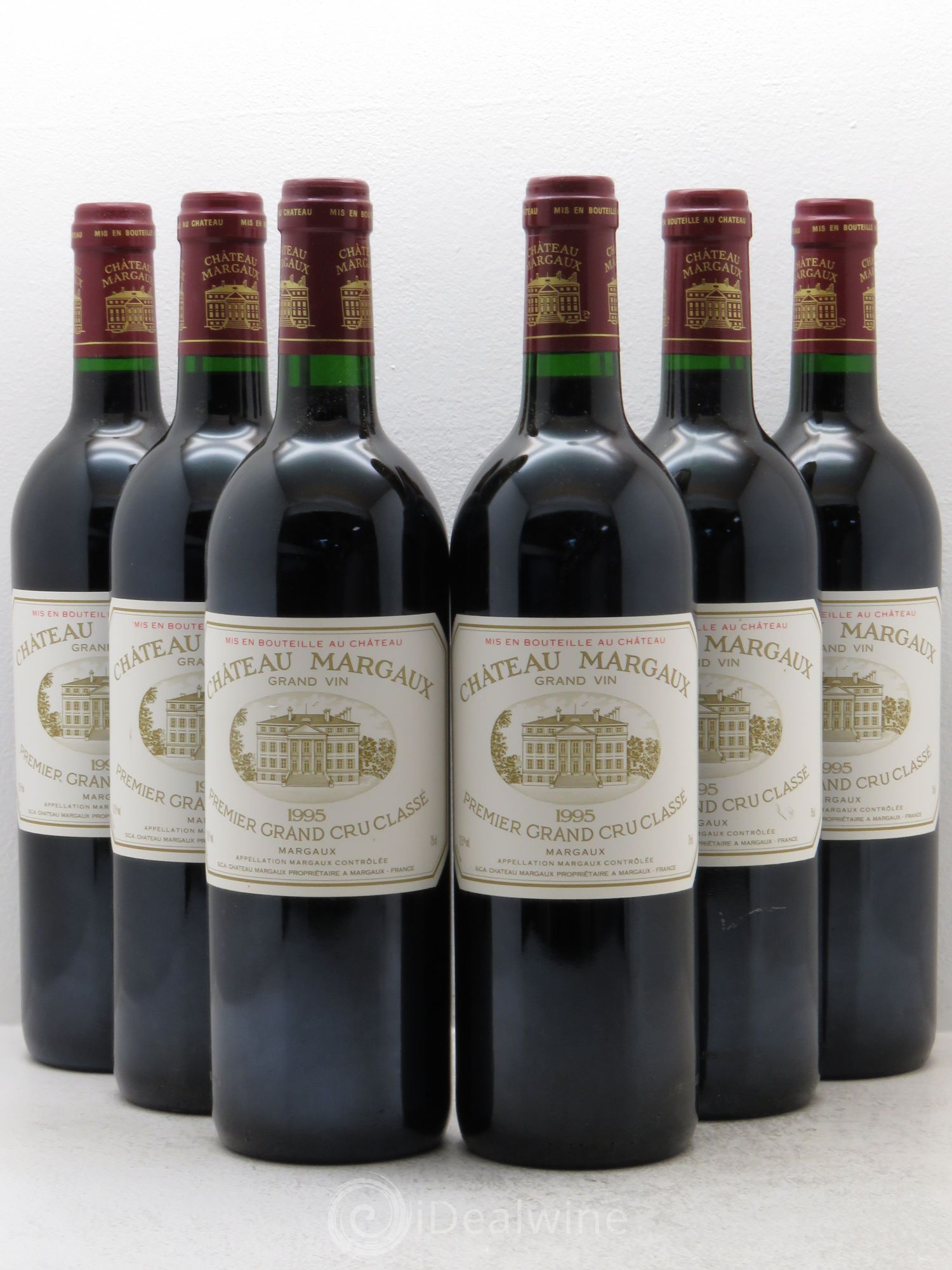 Château Margaux 1er Grand Cru Classé 1995 - Lot de 6 bouteilles - 0