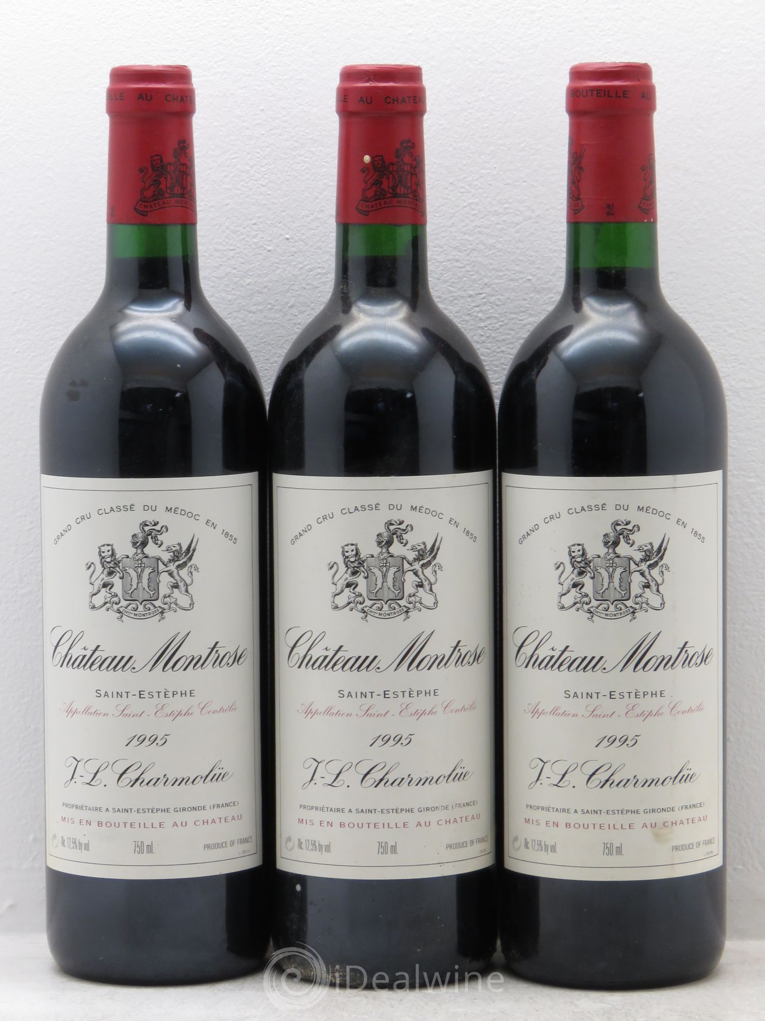 Château Montrose 2ème Grand Cru Classé 1995 - Lot de 3 bouteilles - 0