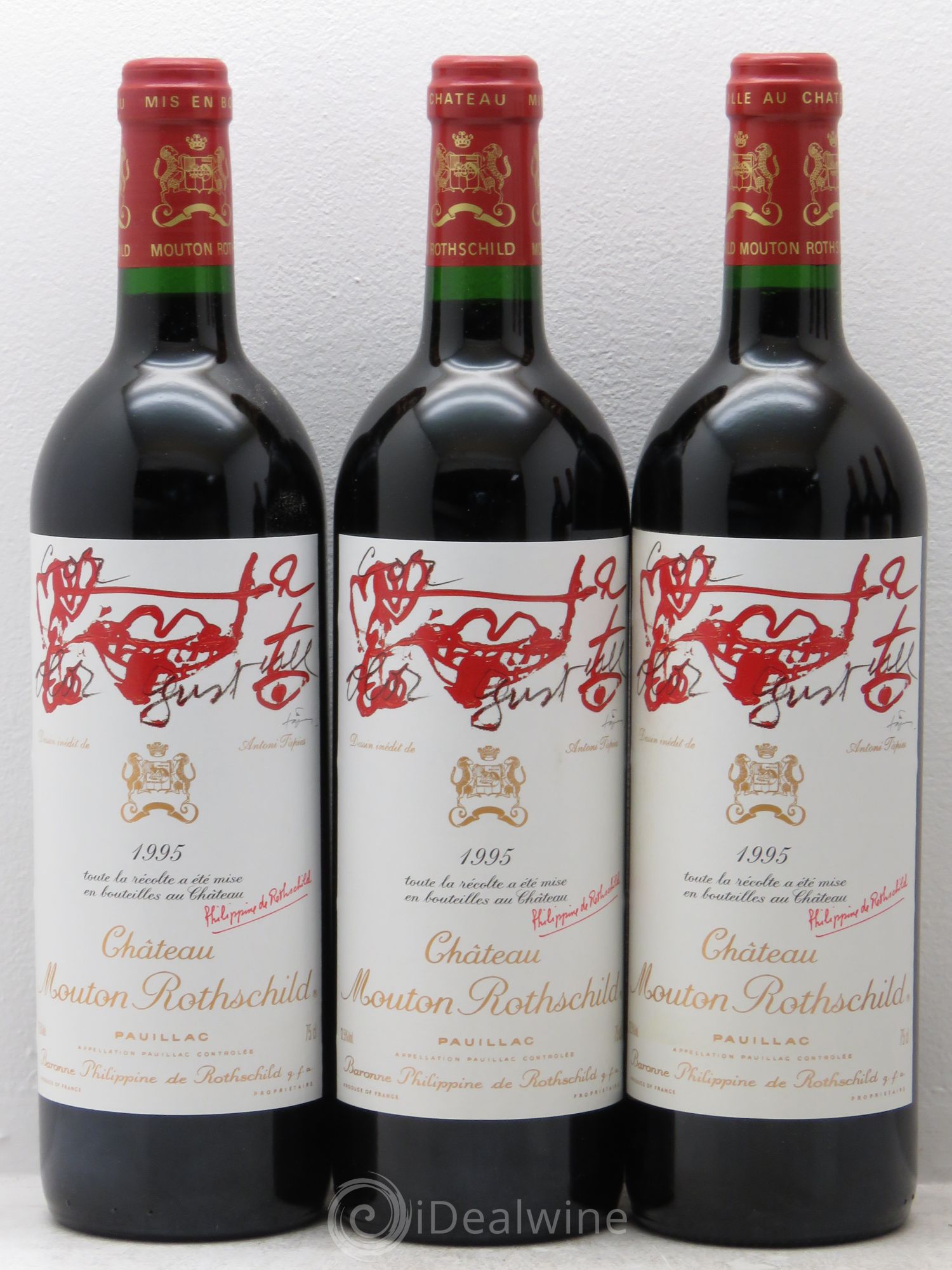 Château Mouton Rothschild 1er Grand Cru Classé 1995 - Lot de 6 bouteilles - 1
