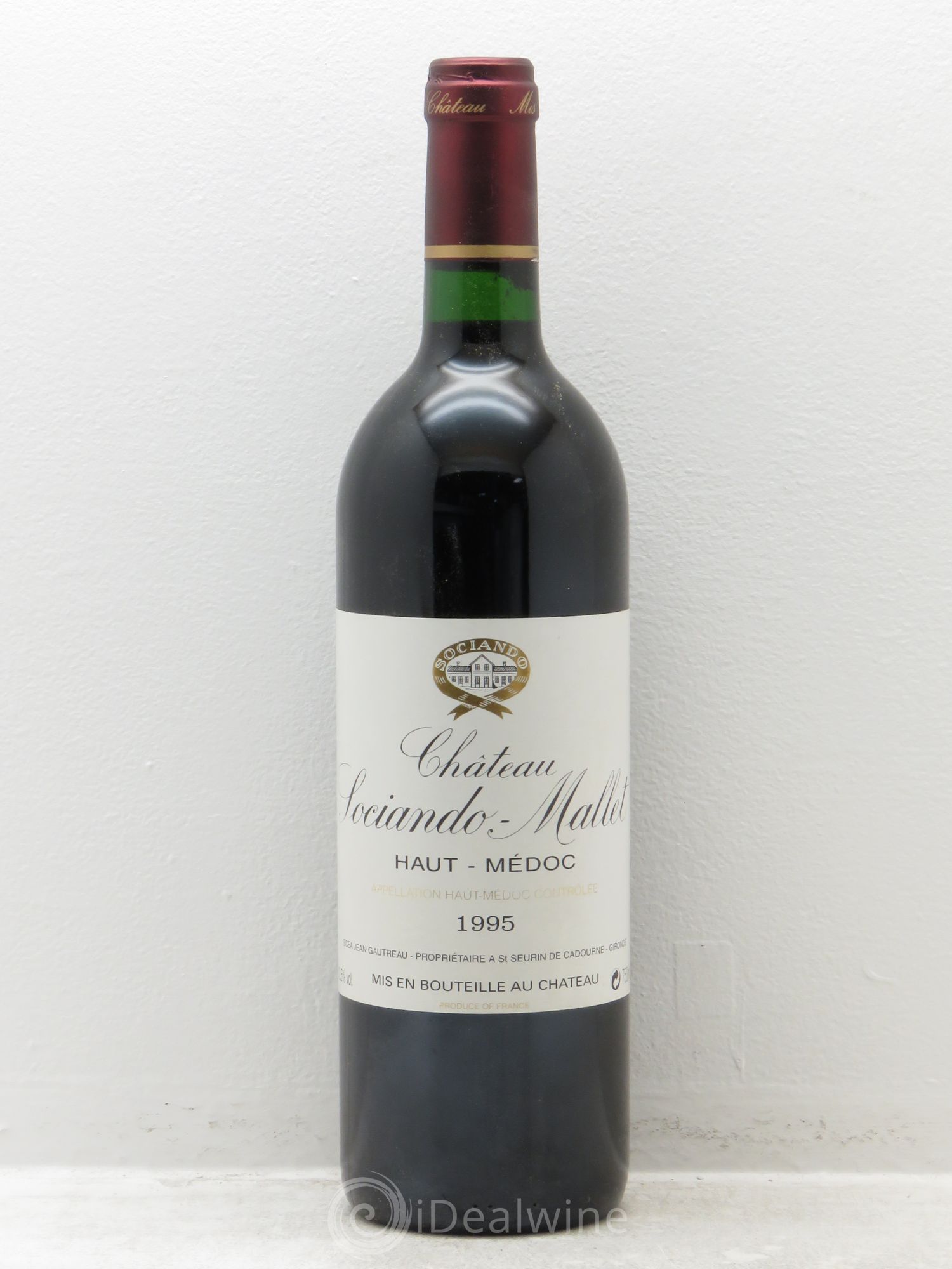 Château Sociando Mallet 1995 - Lot de 12 bouteilles - 0