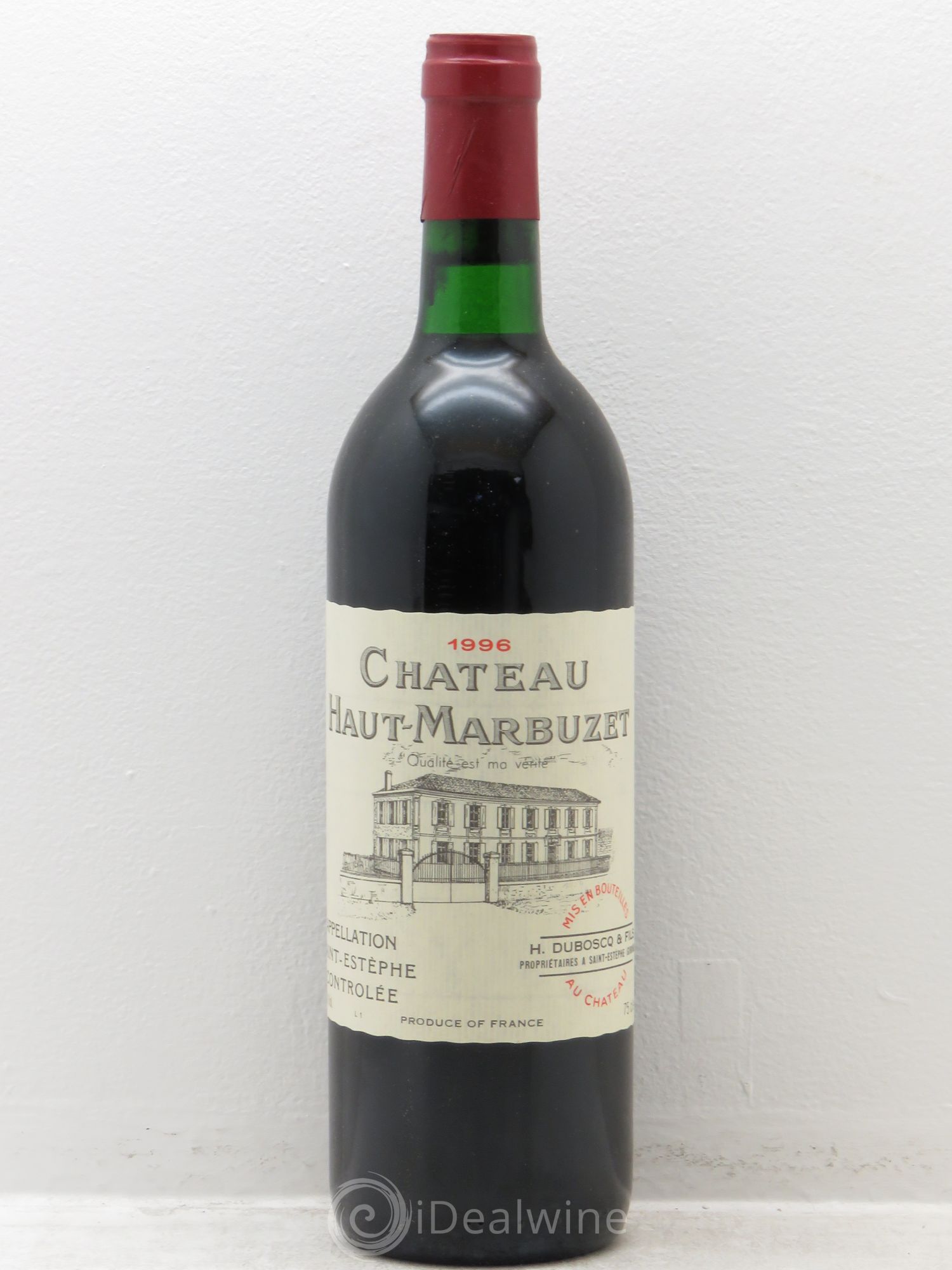 Château Haut Marbuzet 1996 - Lot de 12 bouteilles - 0
