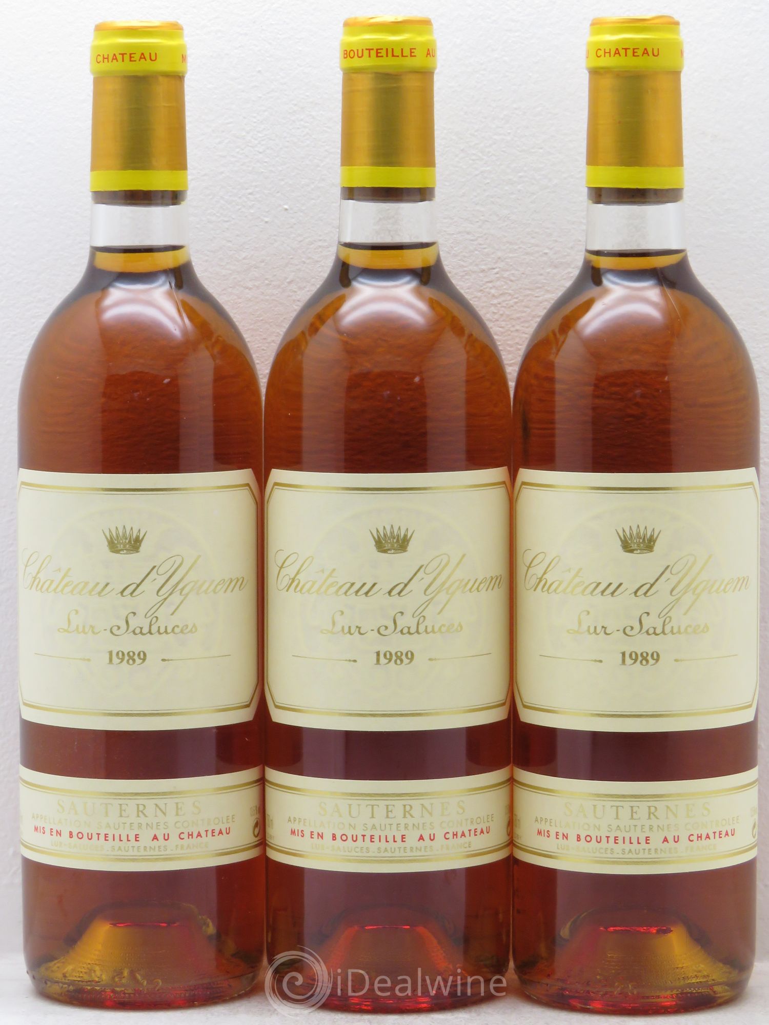 Château d' Yquem 1er Cru Classé Supérieur 1989 - Lotto di 3 bottiglie - 0