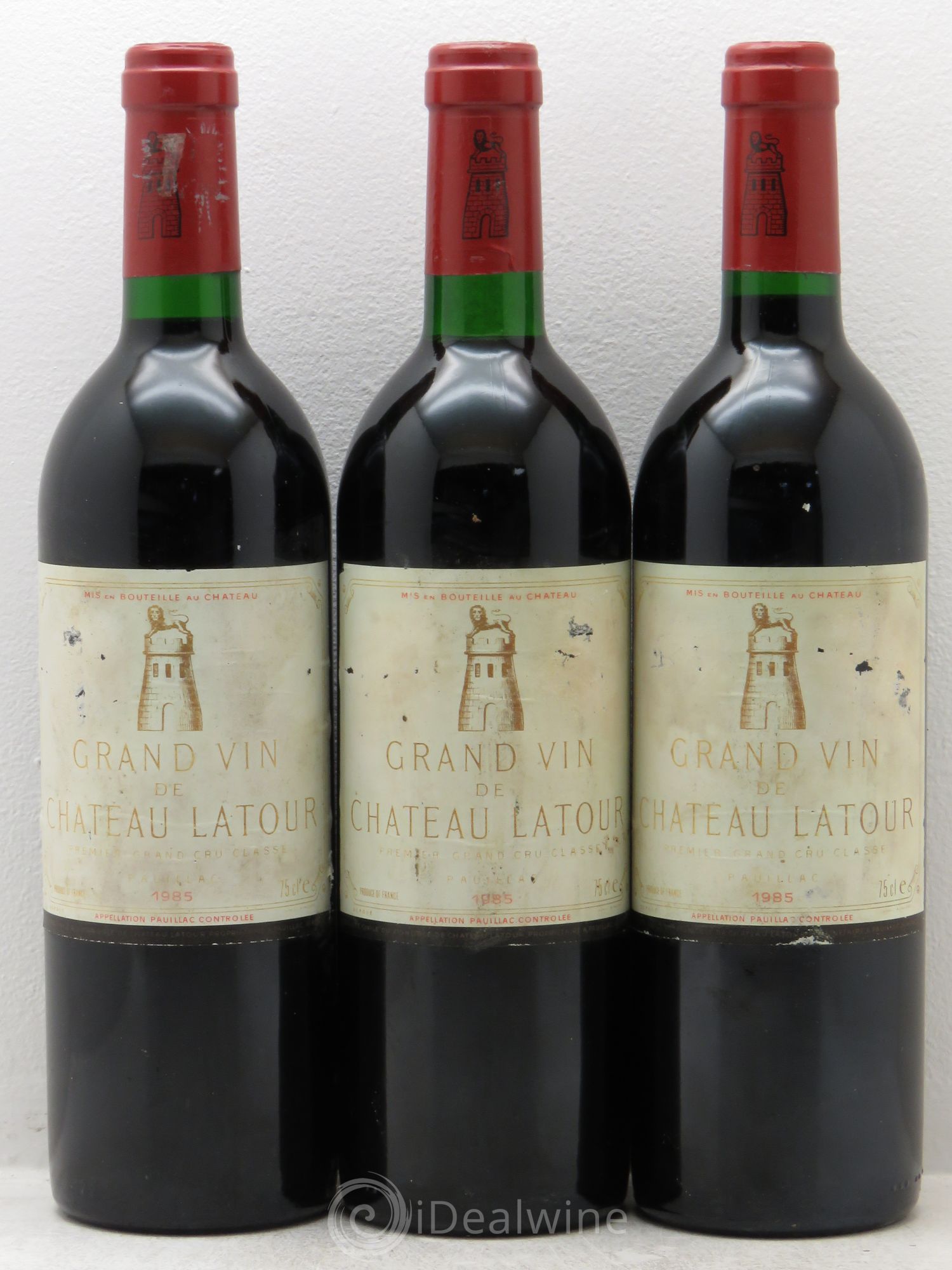 Château Latour 1er Grand Cru Classé 1985 - Lot de 3 bouteilles - 0