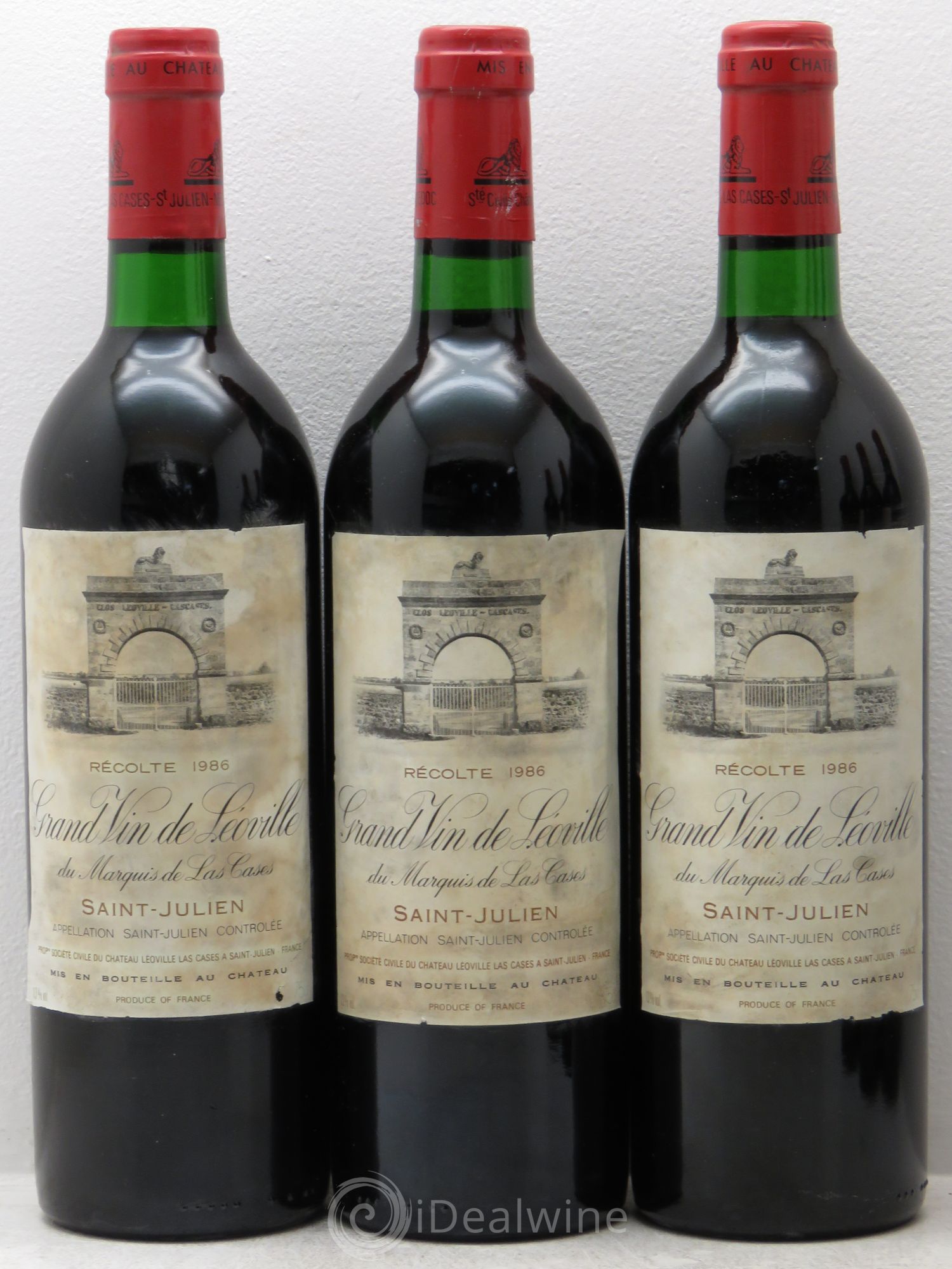 Château Léoville Las Cases 2ème Grand Cru Classé 1986 - Lot de 6 bouteilles - 1