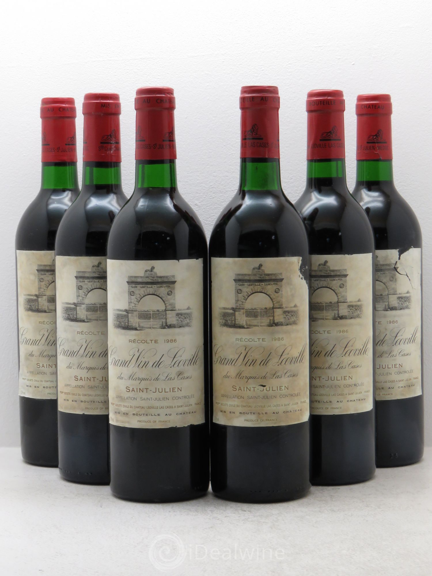 Château Léoville Las Cases 2ème Grand Cru Classé 1986 - Lot de 6 bouteilles - 0