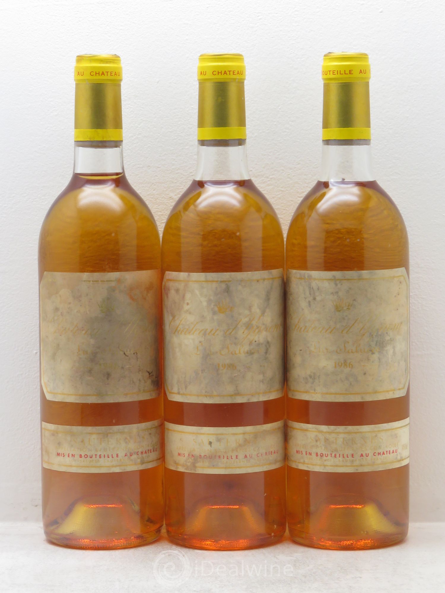 Château d' Yquem 1er Cru Classé Supérieur 1986 - Lotto di 3 bottiglie - 0