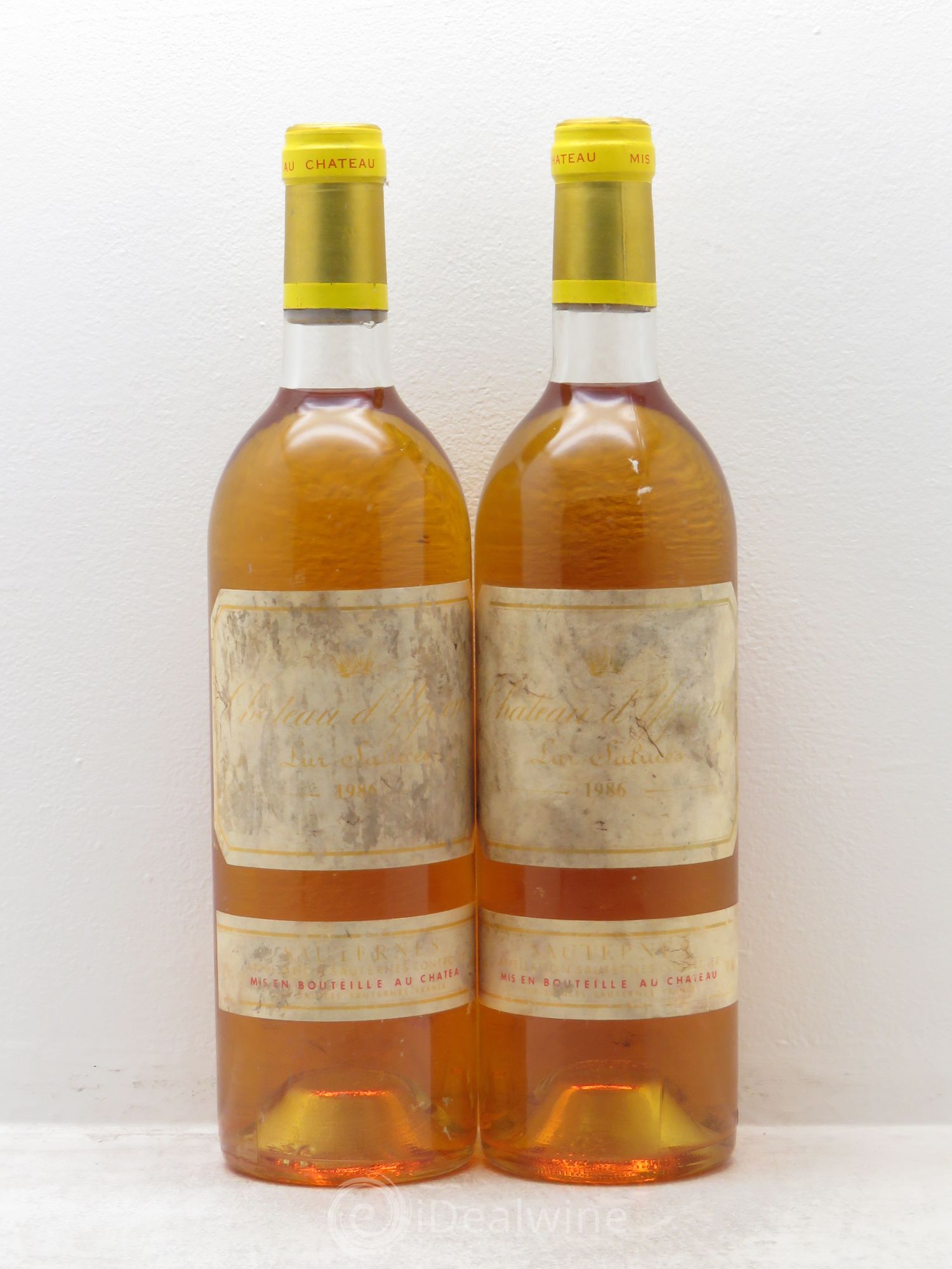 Château d' Yquem 1er Cru Classé Supérieur 1986 - Lotto di 2 bottiglie - 0