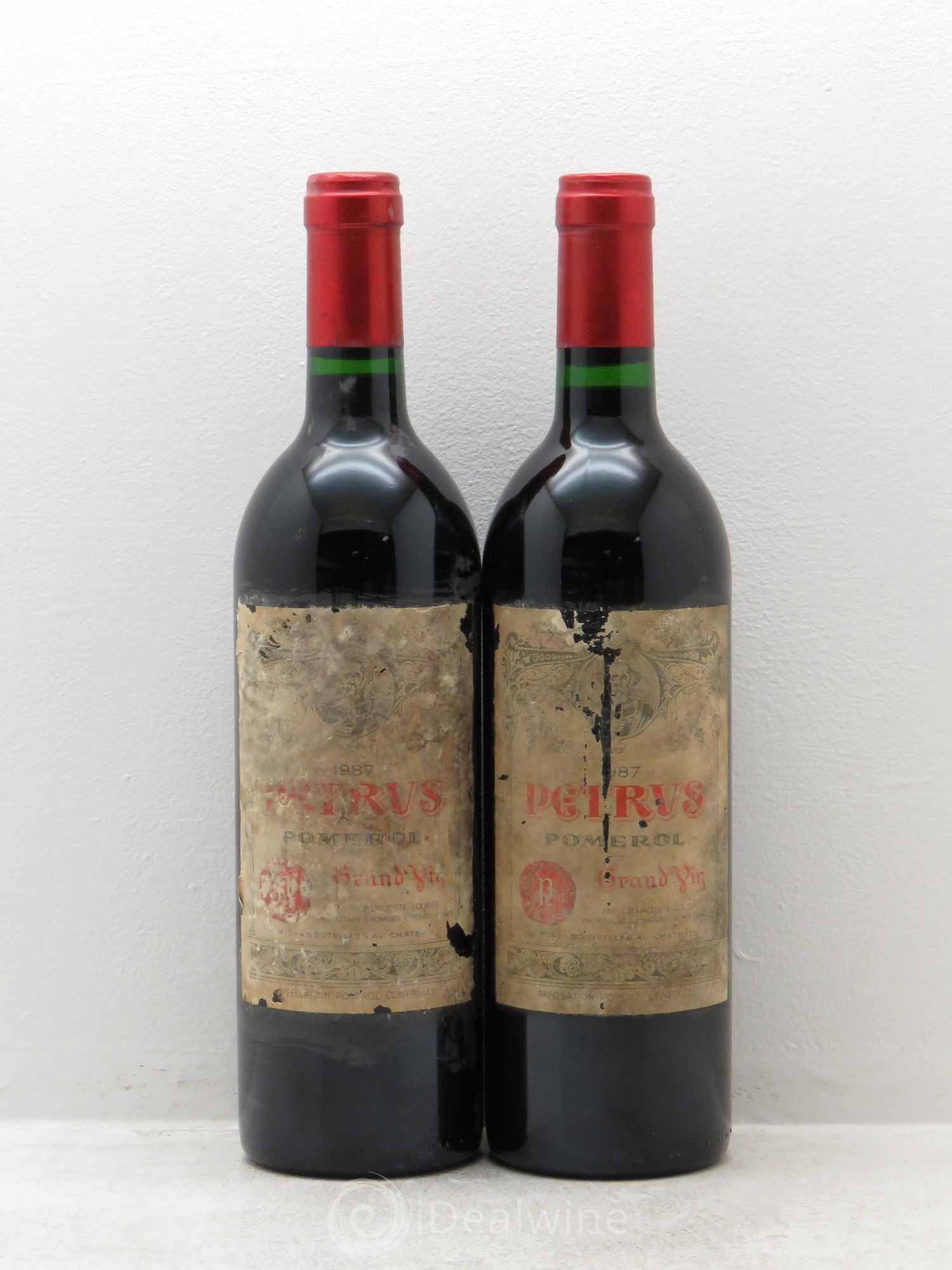 Petrus 1987 - Lot de 2 bouteilles - 0