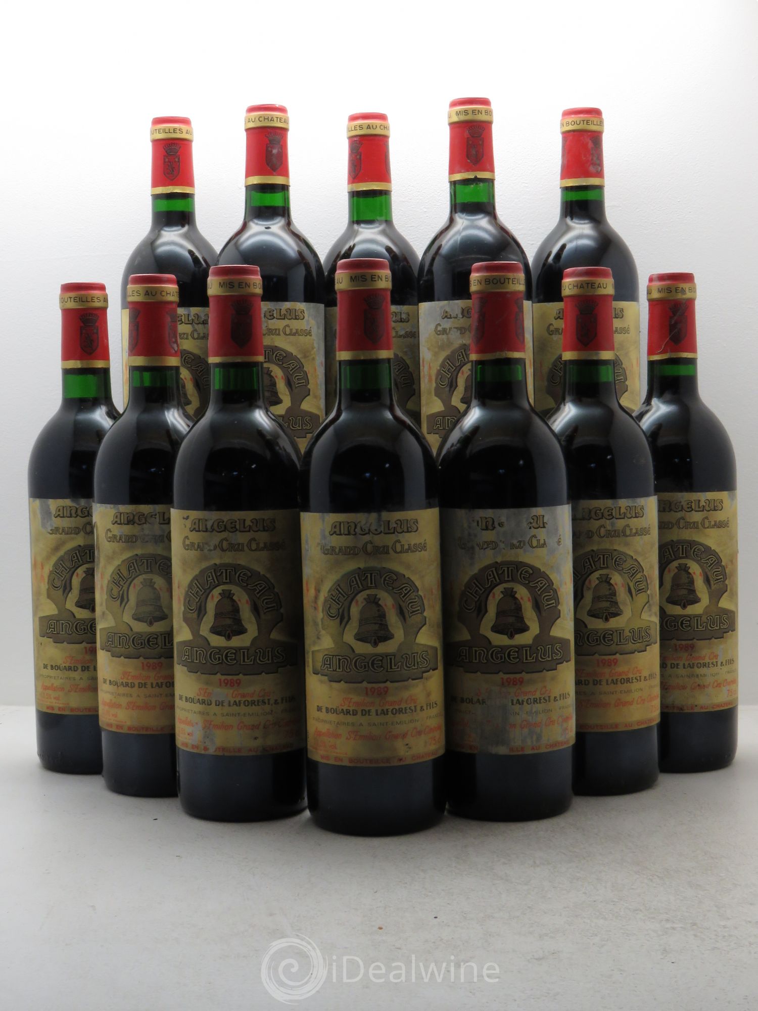 Château Angélus 1er Grand Cru Classé A 1989 - Lot de 12 bouteilles - 0