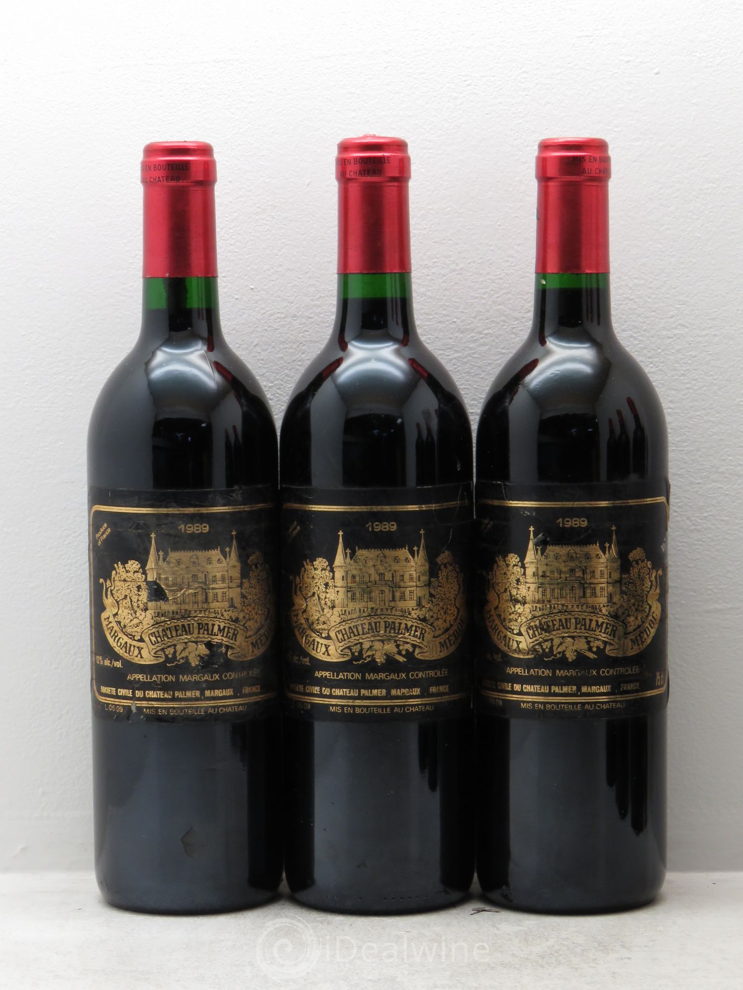 Château Palmer 3ème Grand Cru Classé 1989 - Lot de 6 bouteilles - 1