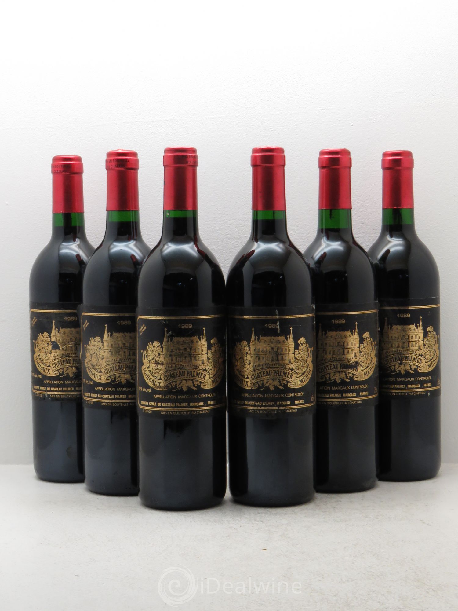 Château Palmer 3ème Grand Cru Classé 1989 - Lot de 6 bouteilles - 0