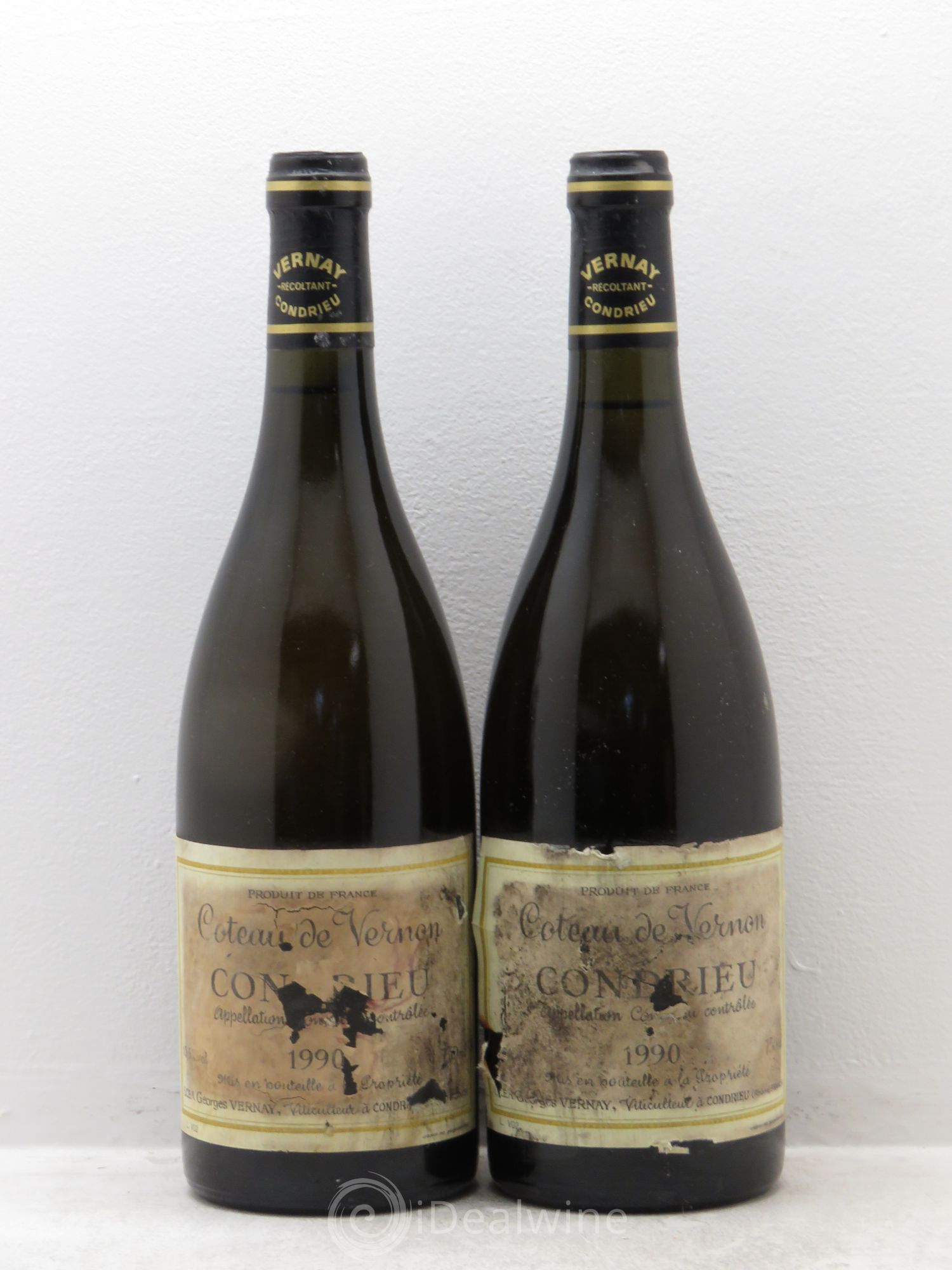 Condrieu Coteau de Vernon Georges Vernay 1990 - Lot de 2 bouteilles - 0