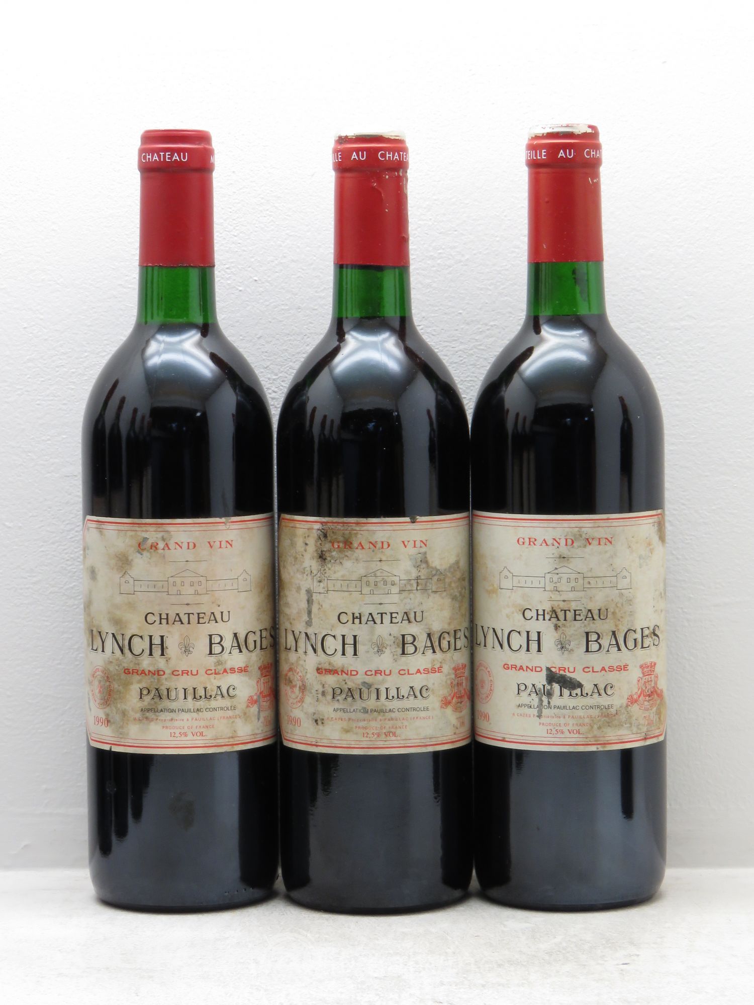 Château Lynch Bages 5ème Grand Cru Classé 1990 - Lot de 12 bouteilles - 2