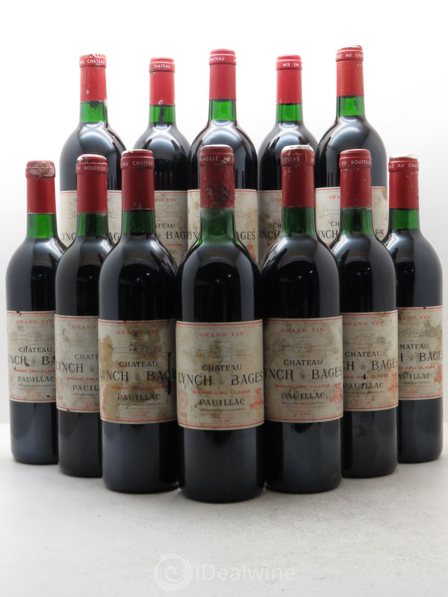 Château Lynch Bages 5ème Grand Cru Classé 1990 - Lot de 12 bouteilles - 0