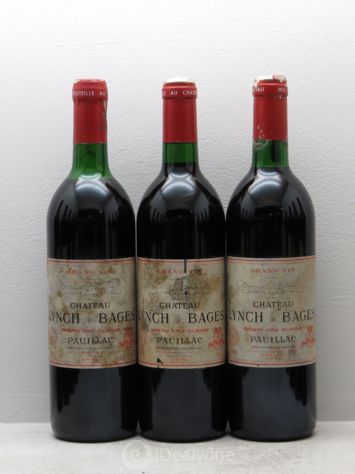 Château Lynch Bages 5ème Grand Cru Classé 1990 - Lot de 12 bouteilles - 1