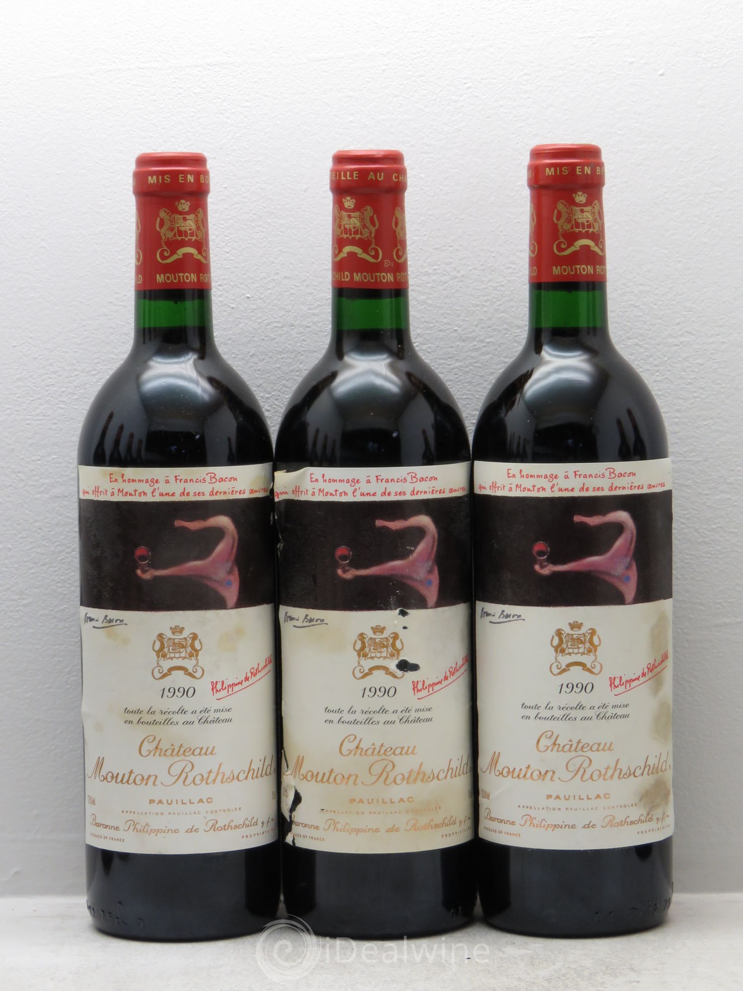 Château Mouton Rothschild 1er Grand Cru Classé 1990 - Lot de 12 bouteilles - 2