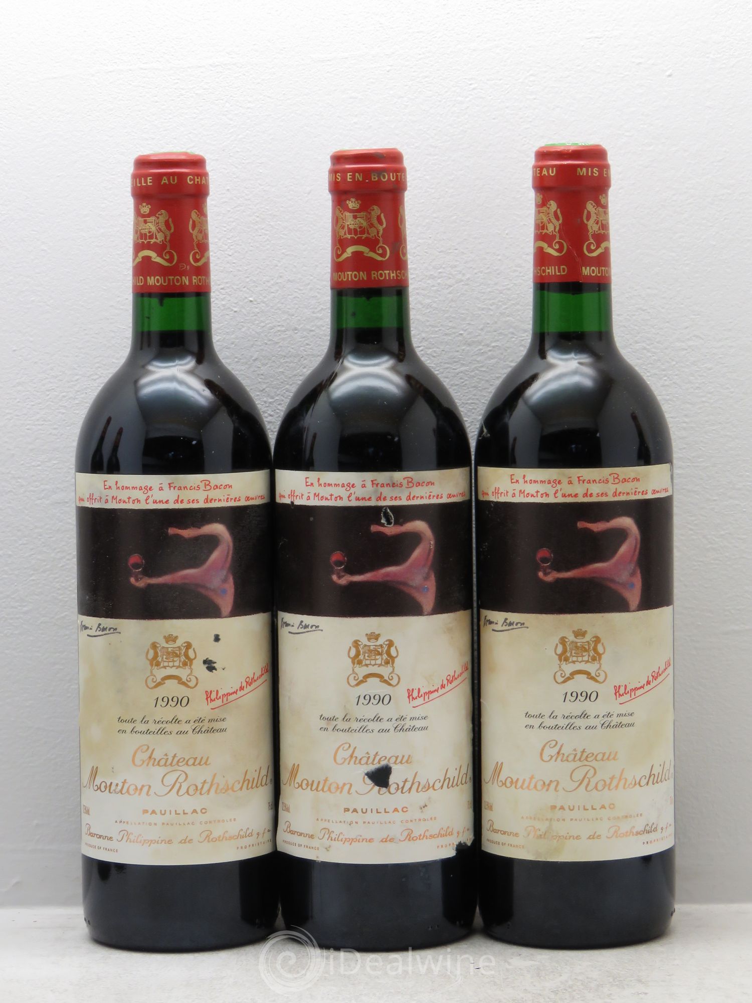 Château Mouton Rothschild 1er Grand Cru Classé 1990 - Lot de 12 bouteilles - 3