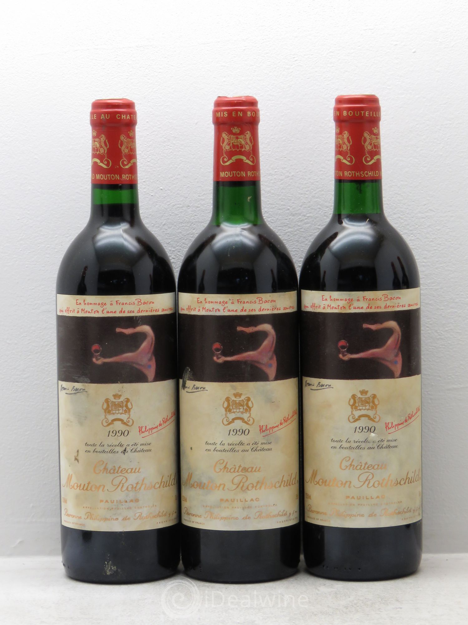 Château Mouton Rothschild 1er Grand Cru Classé 1990 - Lot de 12 bouteilles - 3