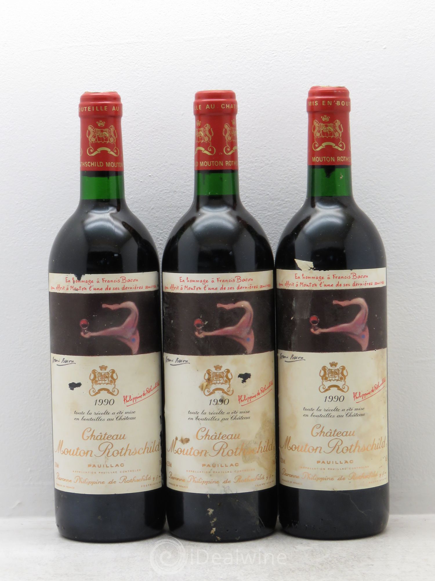 Château Mouton Rothschild 1er Grand Cru Classé 1990 - Lot de 12 bouteilles - 4