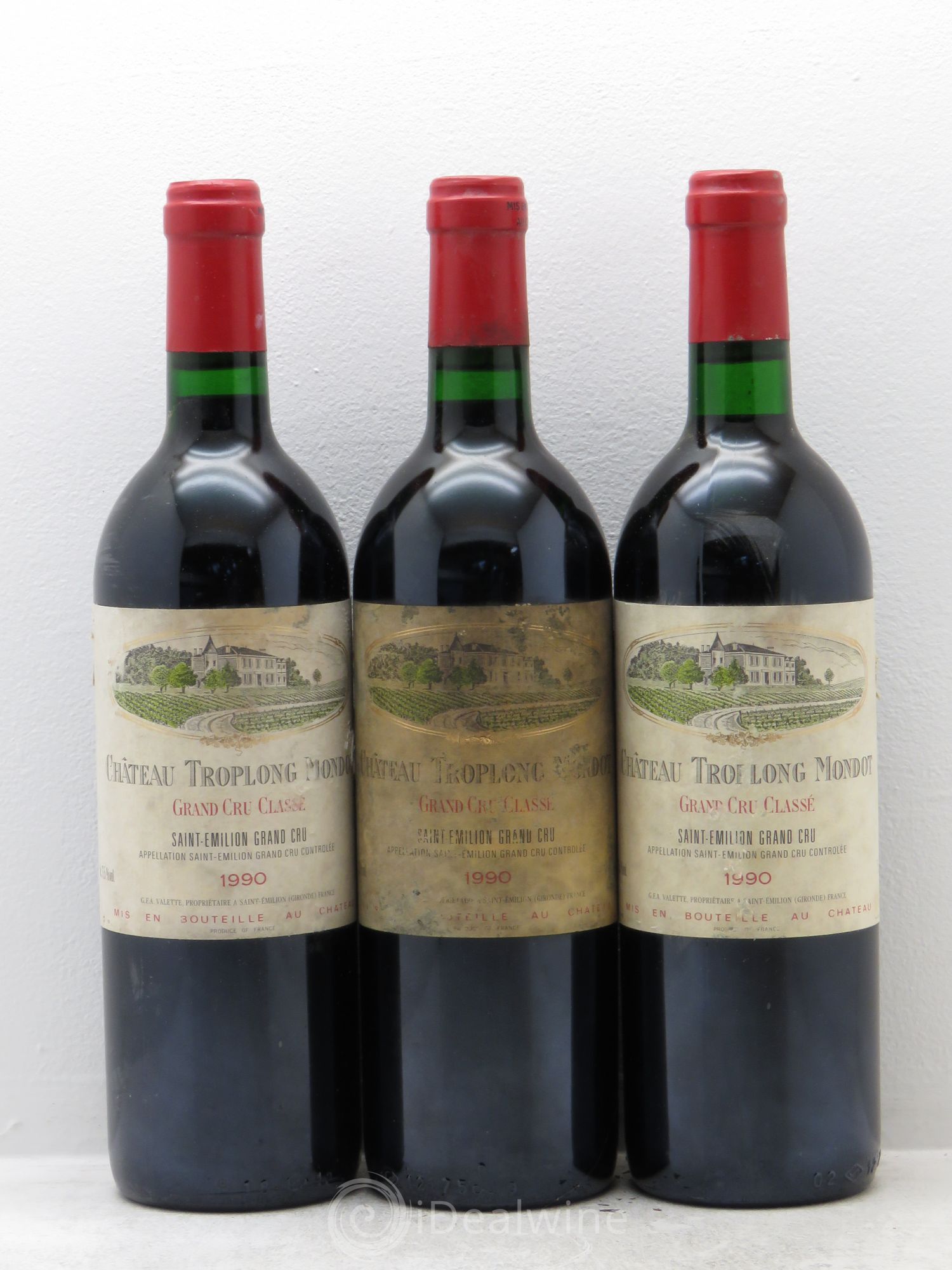 Château Troplong Mondot 1er Grand Cru Classé B 1990 - Lot de 12 bouteilles - 4