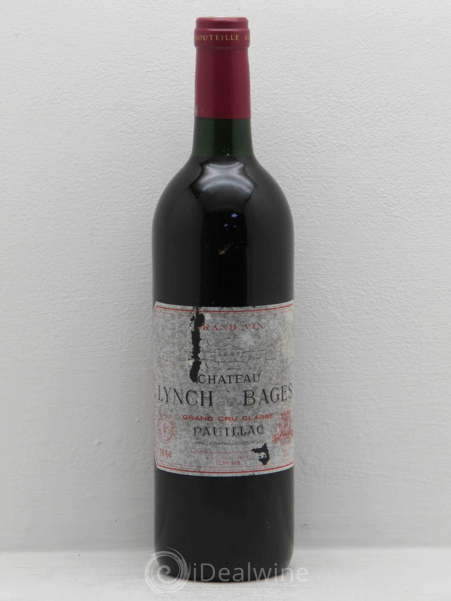 Château Lynch Bages 5ème Grand Cru Classé 1986 - Lot de 6 bouteilles - 0