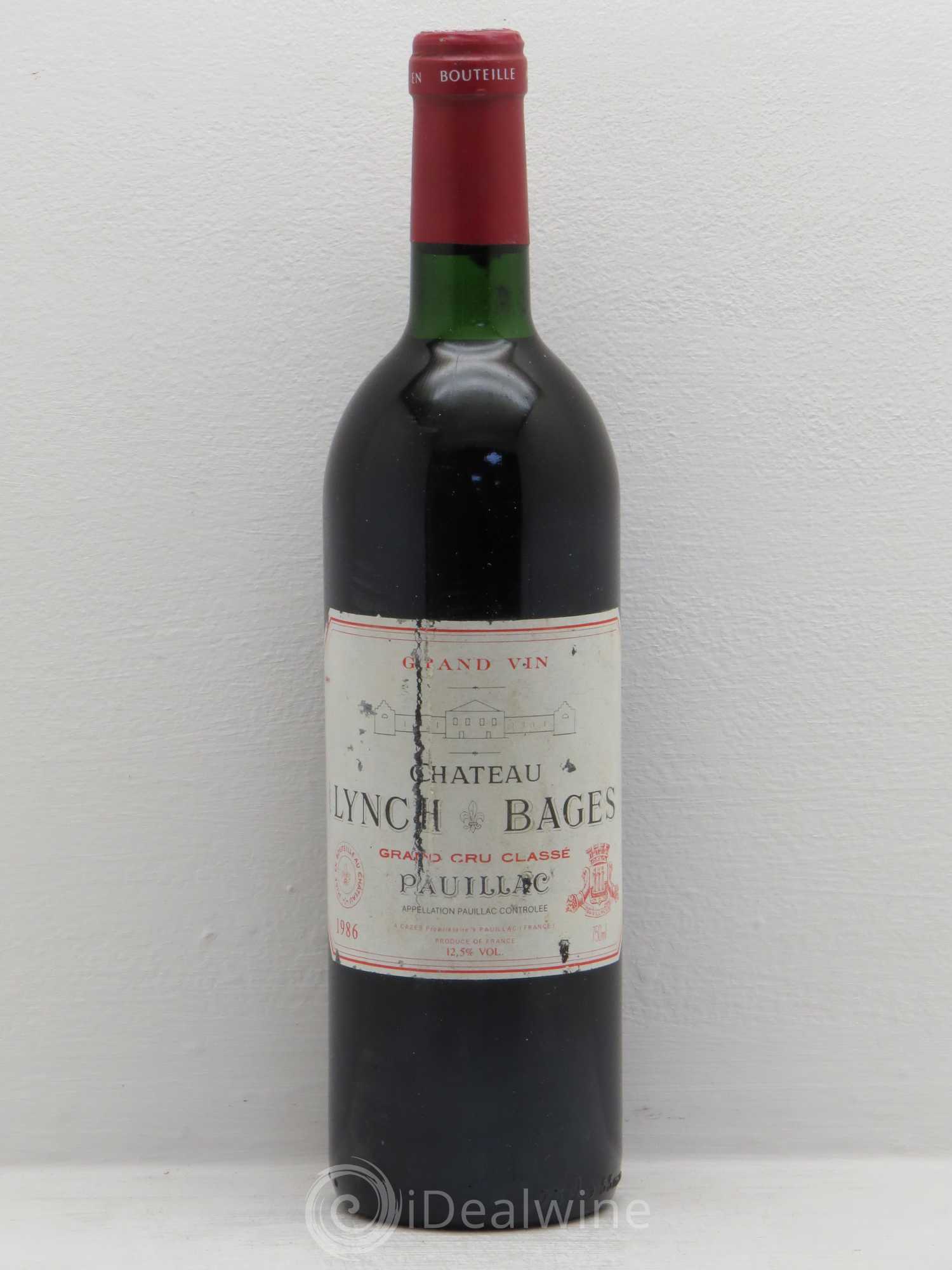 Château Lynch Bages 5ème Grand Cru Classé 1986 - Lot de 6 bouteilles - 0