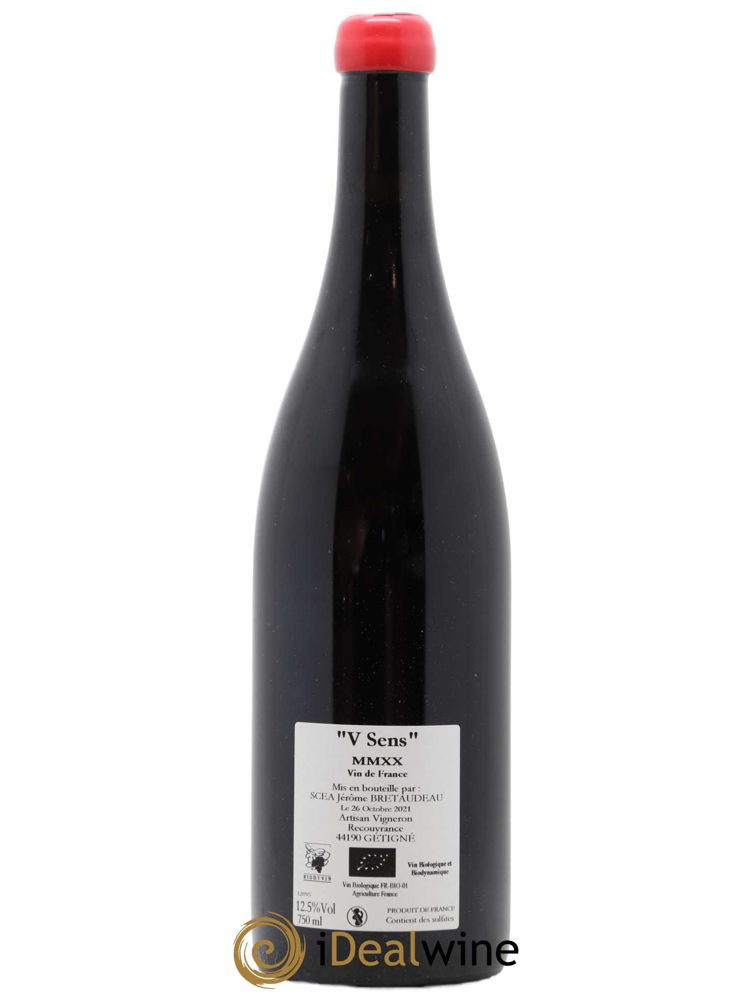 Vin de France V Sens Jérôme Bretaudeau - Domaine de Bellevue 2020 - Lot de 1 bouteille - 1