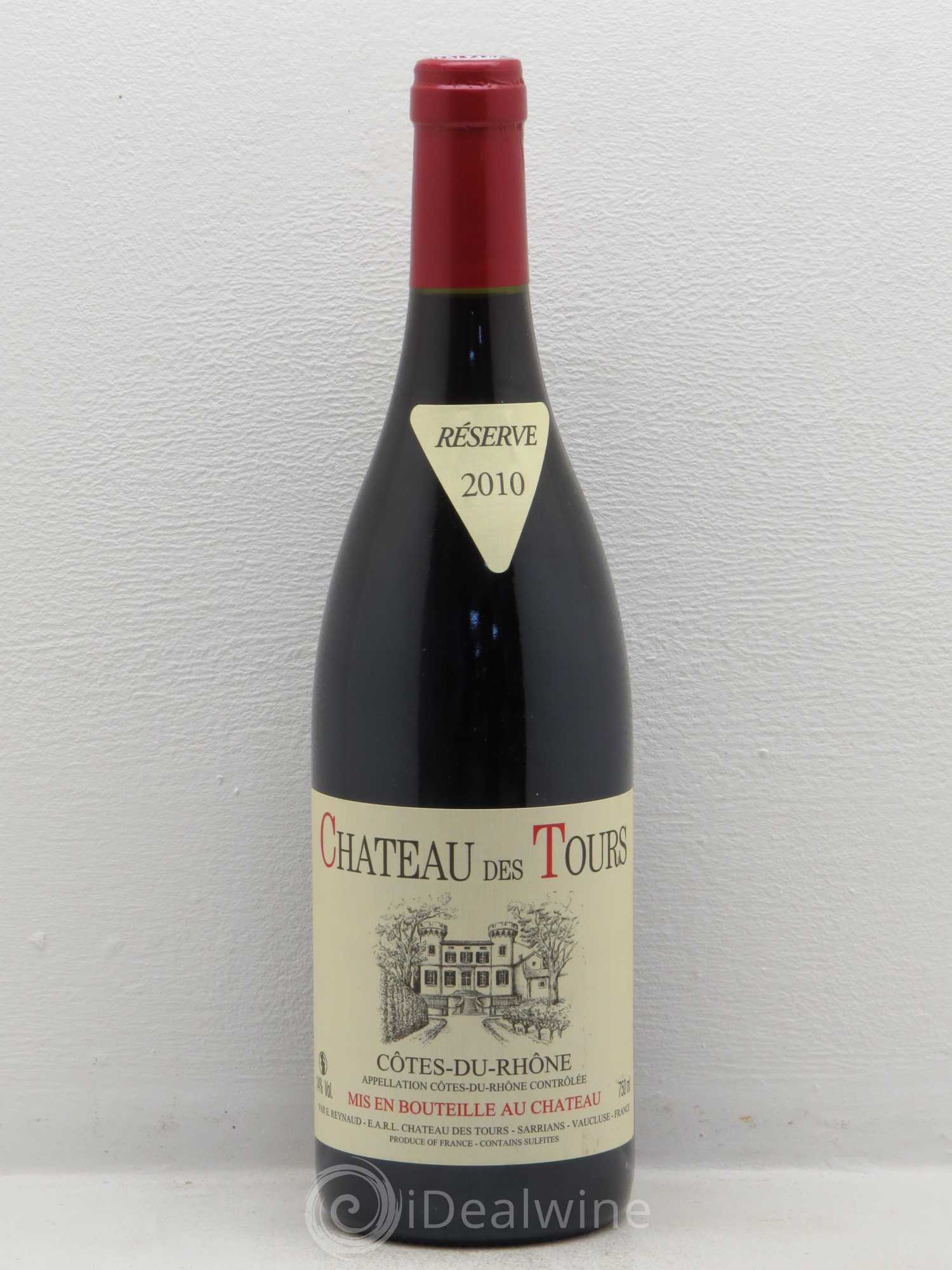 Côtes-du-Rhône Château des Tours Emmanuel Reynaud 2010 - Lot de 1 bouteille - 0