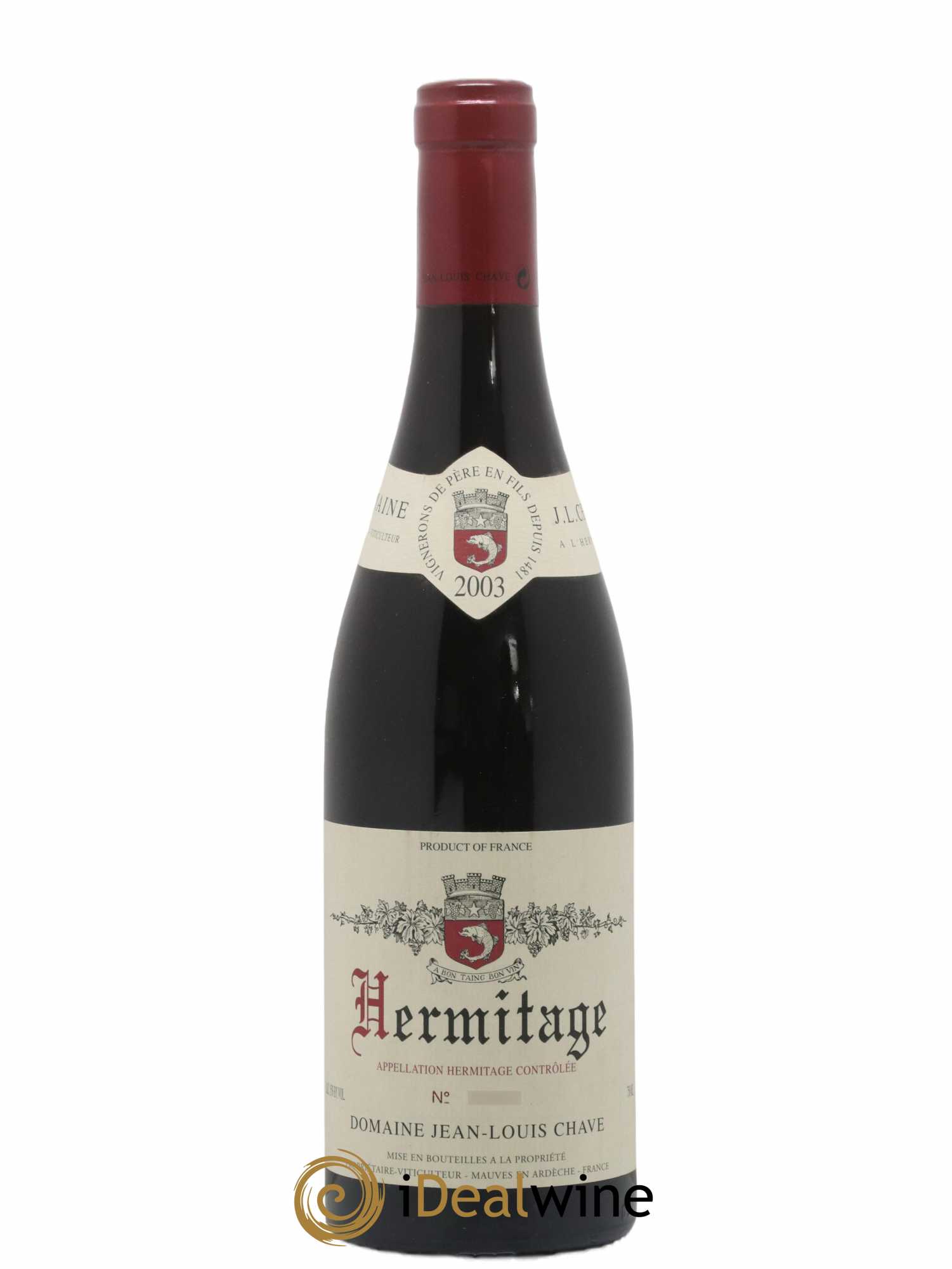 Hermitage Jean-Louis Chave 2003 - Lot de 1 bouteille - 0