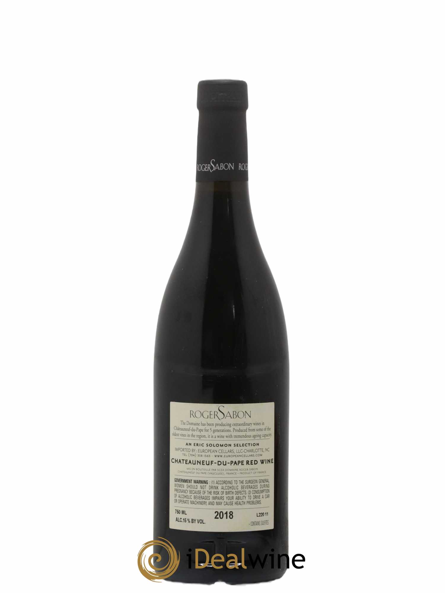 Châteauneuf-du-Pape Le Secret des Sabon Domaine Roger Sabon 2018 - Lot of 1 bottle - 1