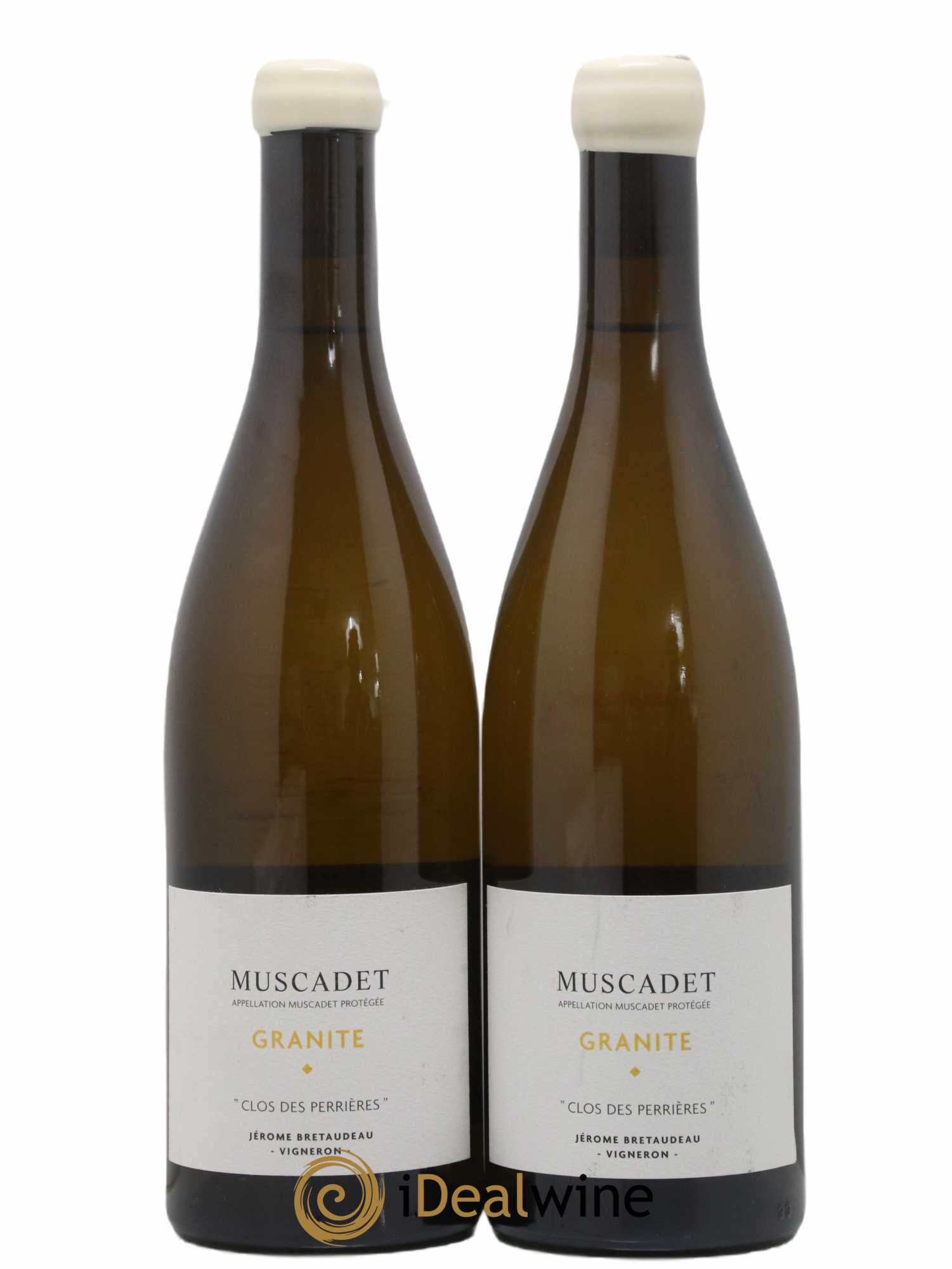 Muscadet-Sèvre-et-Maine Granite Clos des Perrières Jérôme Bretaudeau - Domaine de Bellevue 2020 - Lot de 2 bouteilles - 0