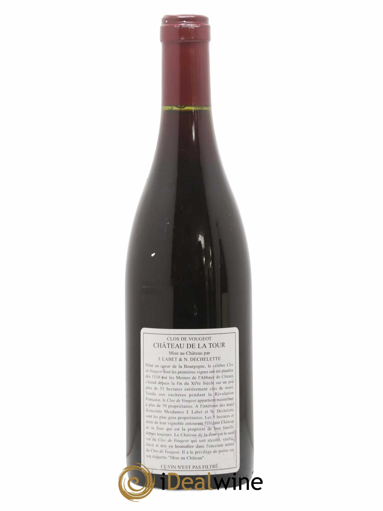 Clos de Vougeot Grand Cru Vieilles Vignes Château de La Tour 1998 - Lot of 1 bottle - 1