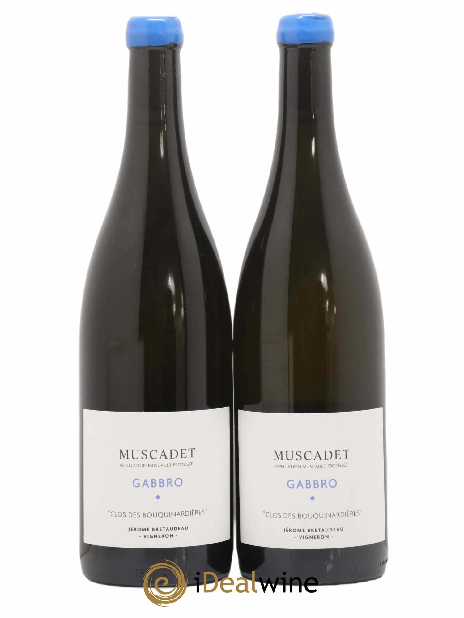 Muscadet-Sèvre-et-Maine Gabbro Clos des Bouquinardières Jérôme Bretaudeau - Domaine de Bellevue 2020 - Lot de 2 bouteilles - 0