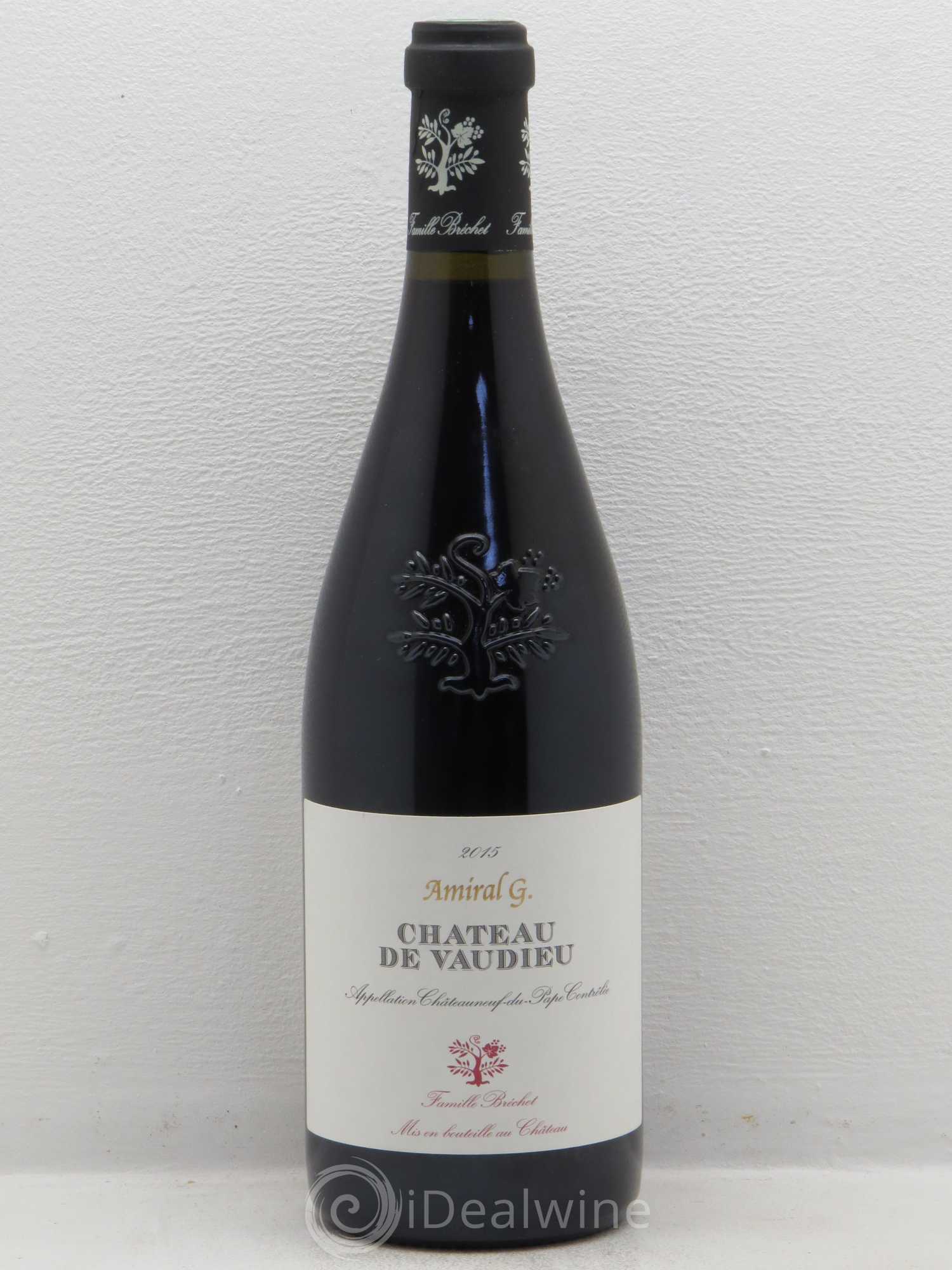 Châteauneuf-du-Pape Château de Vaudieu Amiral G. 2015 - Posten von 1 Flasche - 0