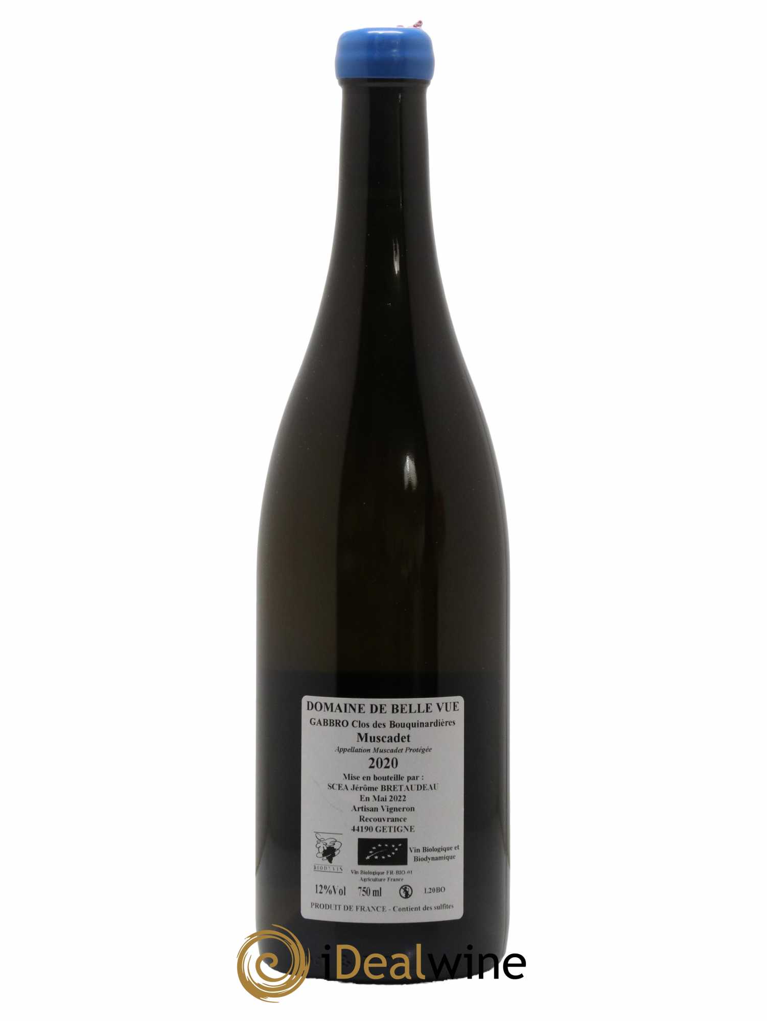 Muscadet-Sèvre-et-Maine Gabbro Jérôme Bretaudeau - Domaine de Bellevue 2020 - Lot de 1 bouteille - 1