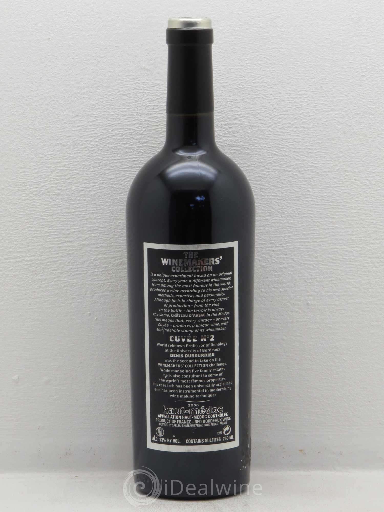 Haut Médoc Denis Dubourdieu - Winemakers Collection Cuvée N°2 2006 - Posten von 1 Flasche - 1