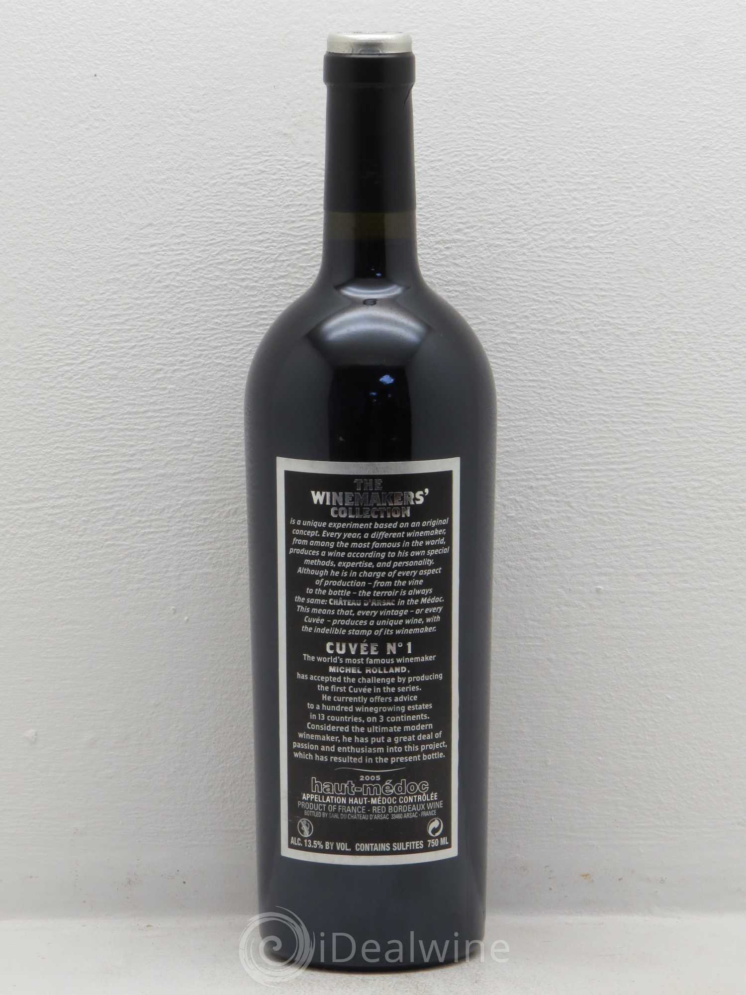 Haut Médoc Michel Roland - Winemakers Collection Cuvée N°1 2005 - Lot de 1 bouteille - 1