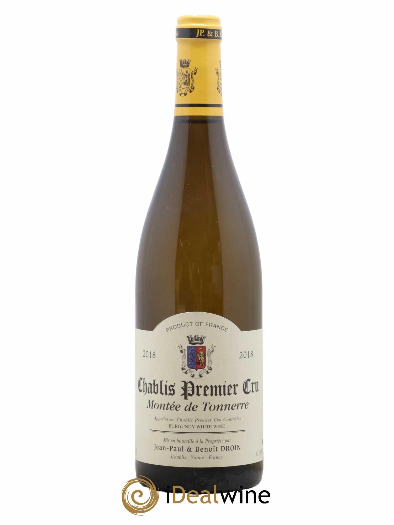 Chablis 1er Cru Montée de Tonnerre Jean-Paul & Benoît Droin (Domaine) 2018 - Posten von 1 Flasche - 0