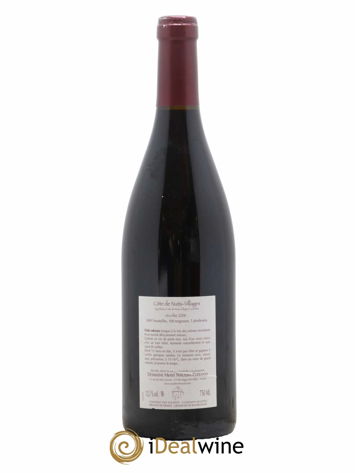 Côte de Nuits-Villages Viola Odorata Naudin-Ferrand (Domaine) 2018 - Lot de 1 bouteille - 1