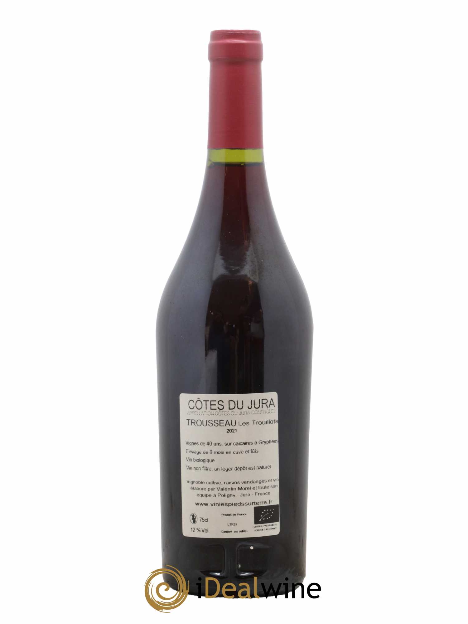 Côtes du Jura Trousseau Les Trouillots Valentin Morel 2021 - Lot de 1 bouteille - 1