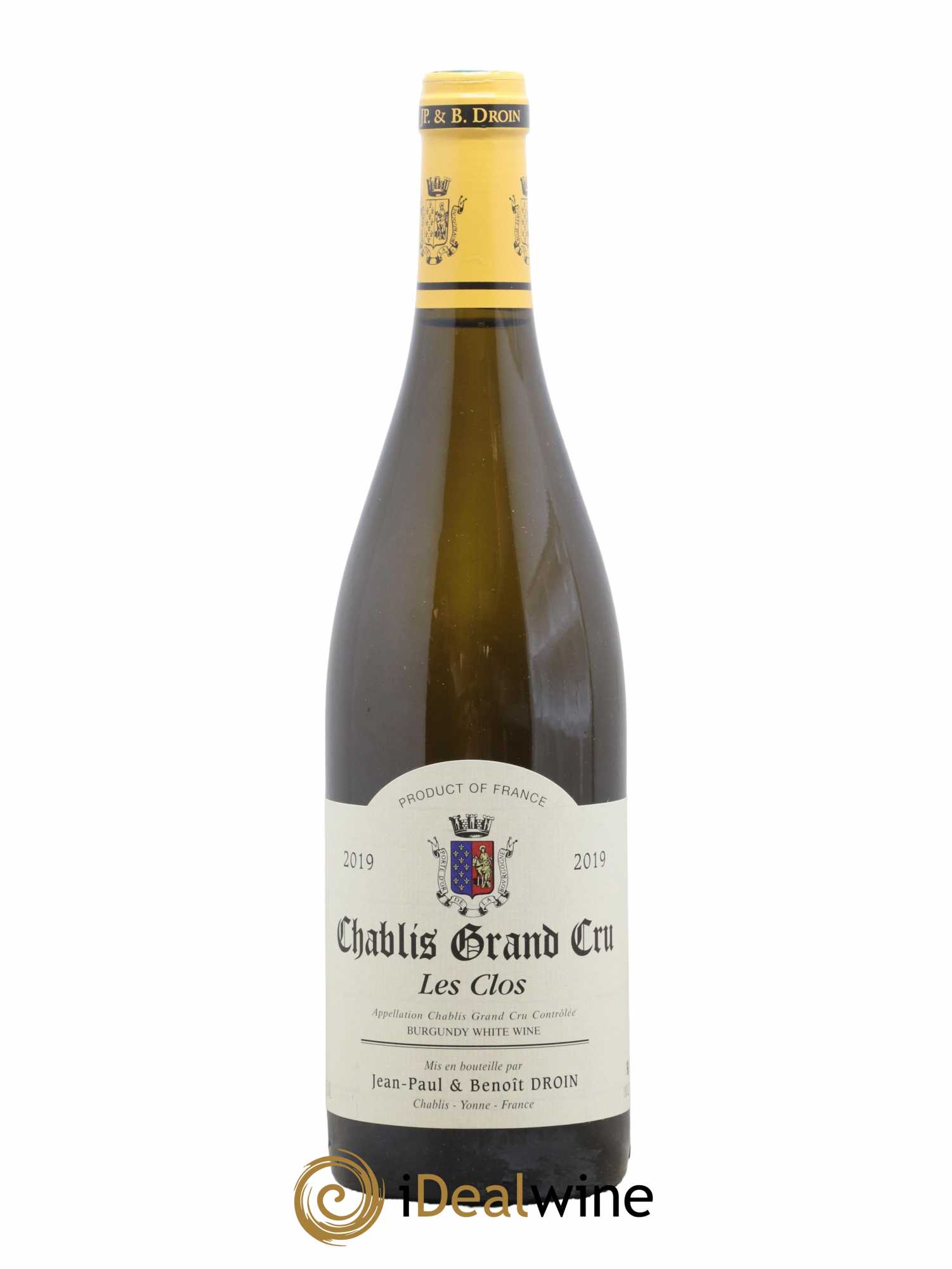 Chablis Grand Cru Les Clos Jean-Paul & Benoît Droin (Domaine) 2019 - Lot de 1 bouteille - 0