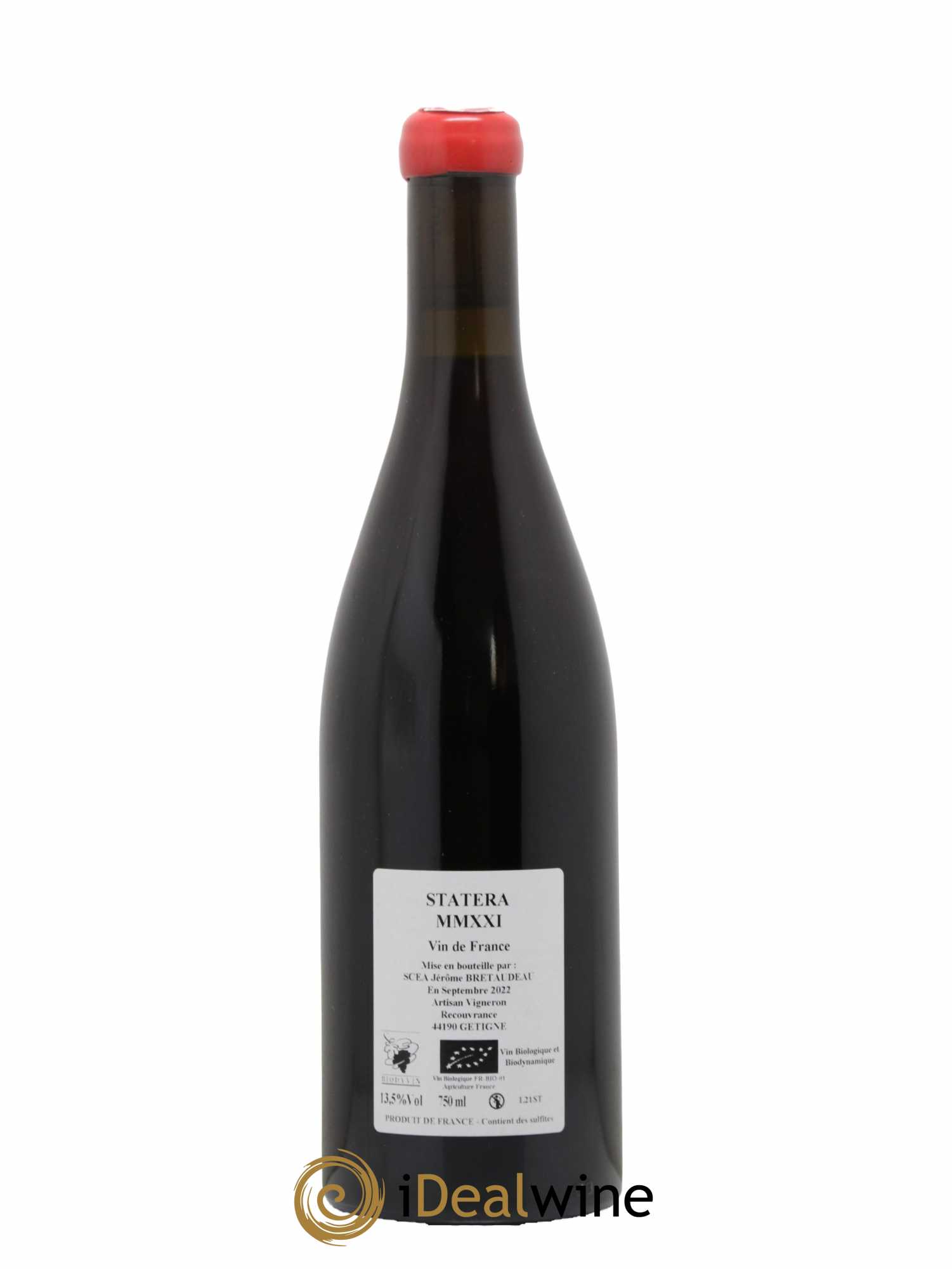Vin de France Statera Jérôme Bretaudeau - Domaine de Bellevue 2021 - Lot de 1 bouteille - 1