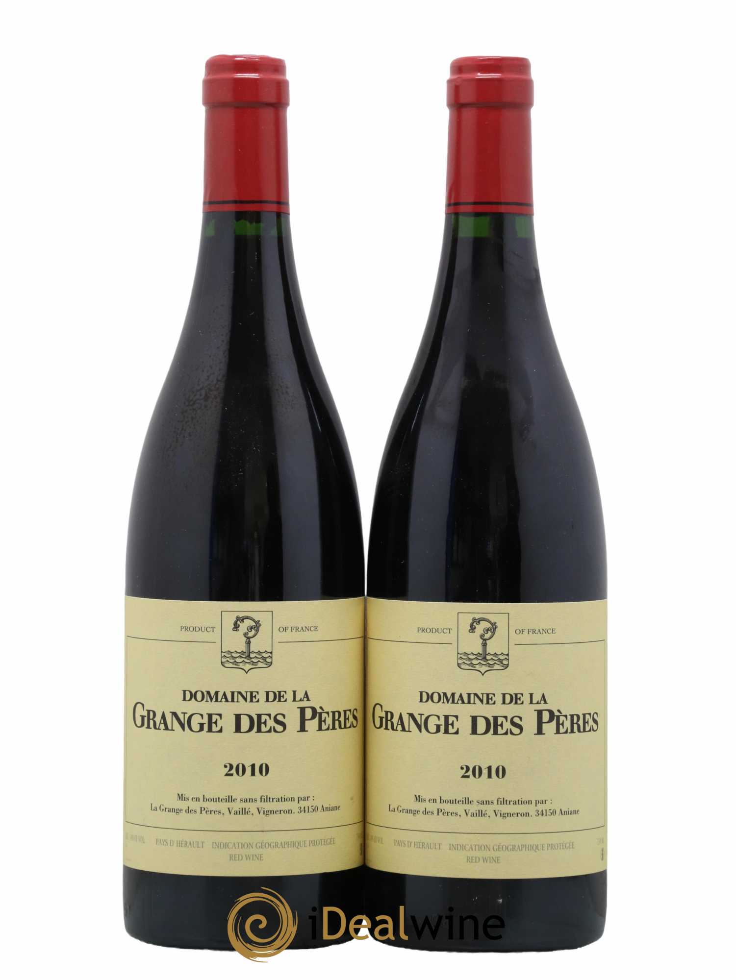 Pays d'Hérault Grange des Pères Laurent Vaillé 2010 - Lot de 2 bouteilles - 0