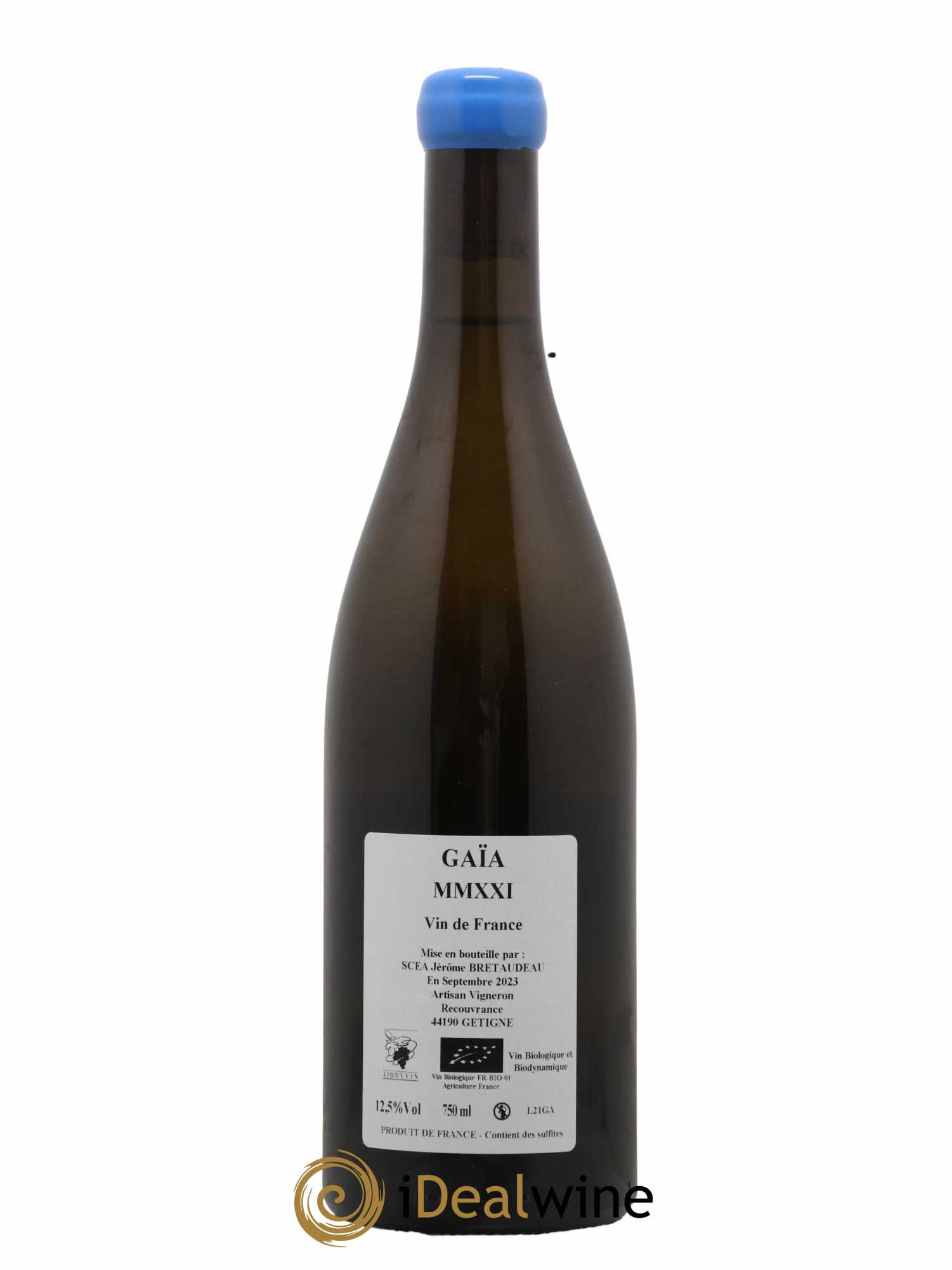 Muscadet-Sèvre-et-Maine Gaia Jérôme Bretaudeau - Domaine de Bellevue 2021 - Lot de 1 bouteille - 1