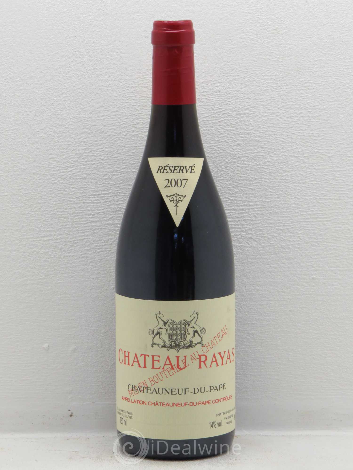 Châteauneuf-du-Pape Château Rayas Emmanuel Reynaud 2007 - Lot de 1 bouteille - 0