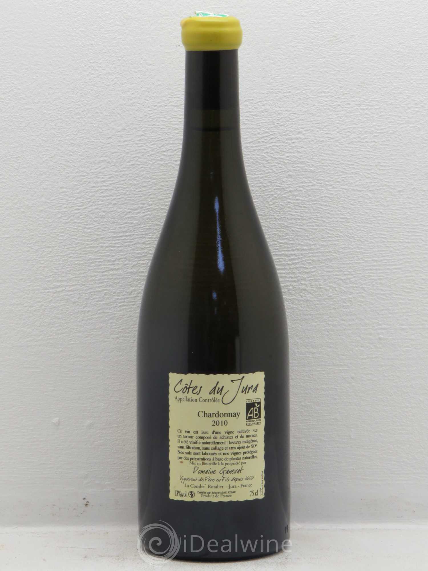 Côtes du Jura Grusse en Billat Jean-François Ganevat (Domaine) 2010 - Lot de 1 bouteille - 1