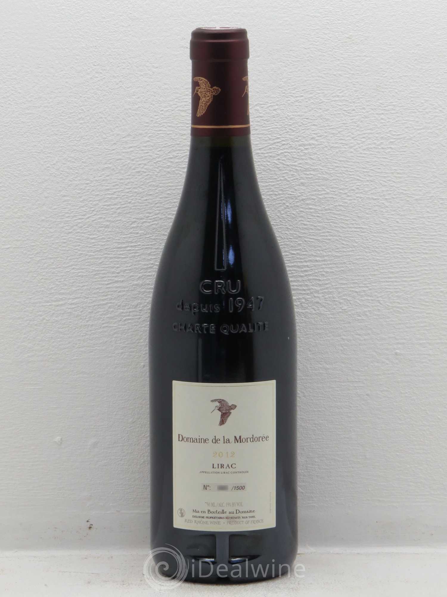 Châteauneuf-du-Pape La Plume du Peintre La Mordorée (Domaine de) Lirac 2012 - Lot de 1 bouteille - 1