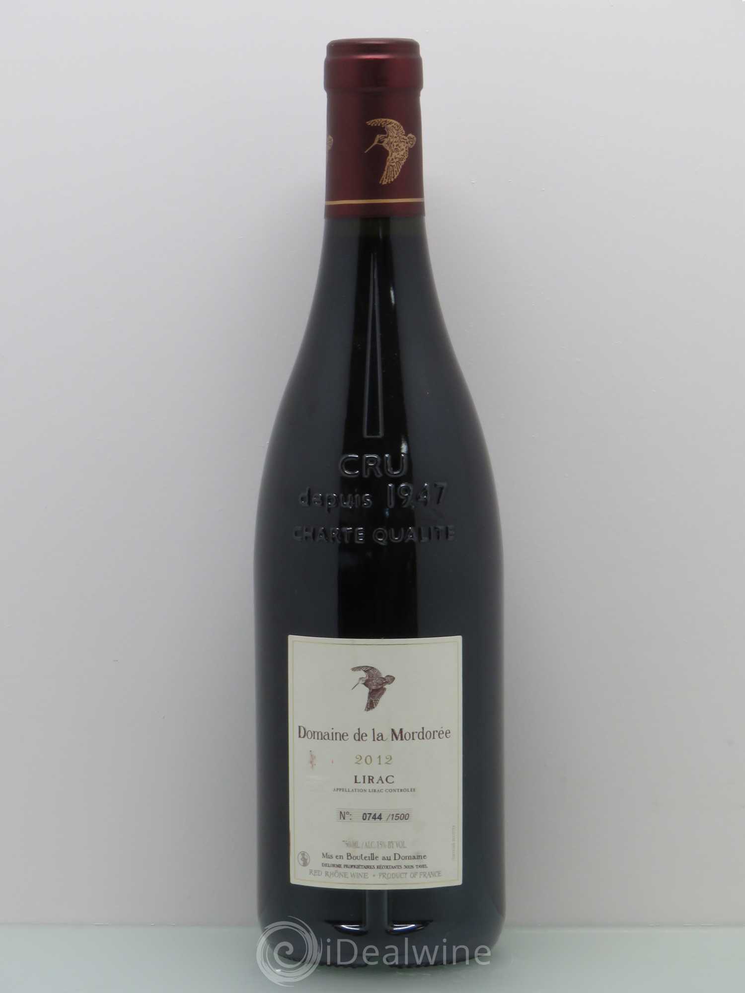Lirac Plume Du Peintre Domaine De La Mordoree 2012 - Posten von 1 Flasche - 1