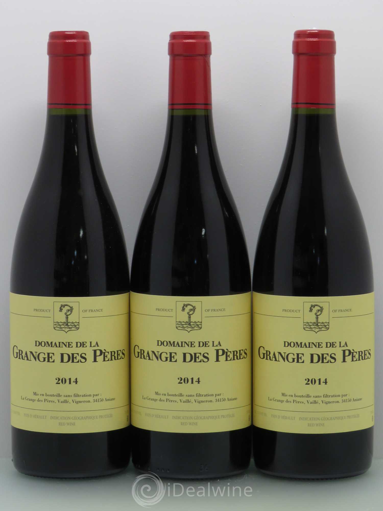 Pays d'Hérault Grange des Pères Laurent Vaillé 2014 - Lot de 3 bouteilles - 0