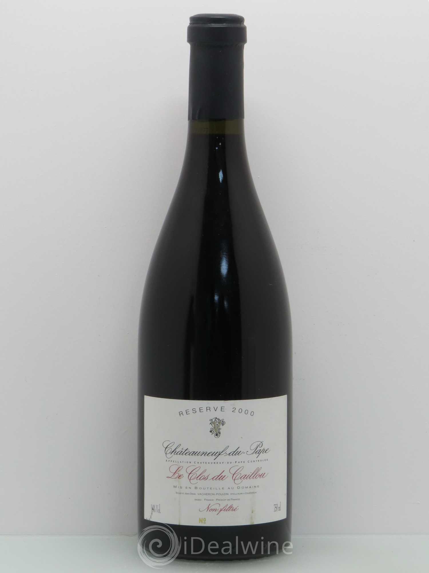 Châteauneuf-du-Pape Domaine Le Clos Du Caillou 2000 - Lot de 1 bouteille - 0